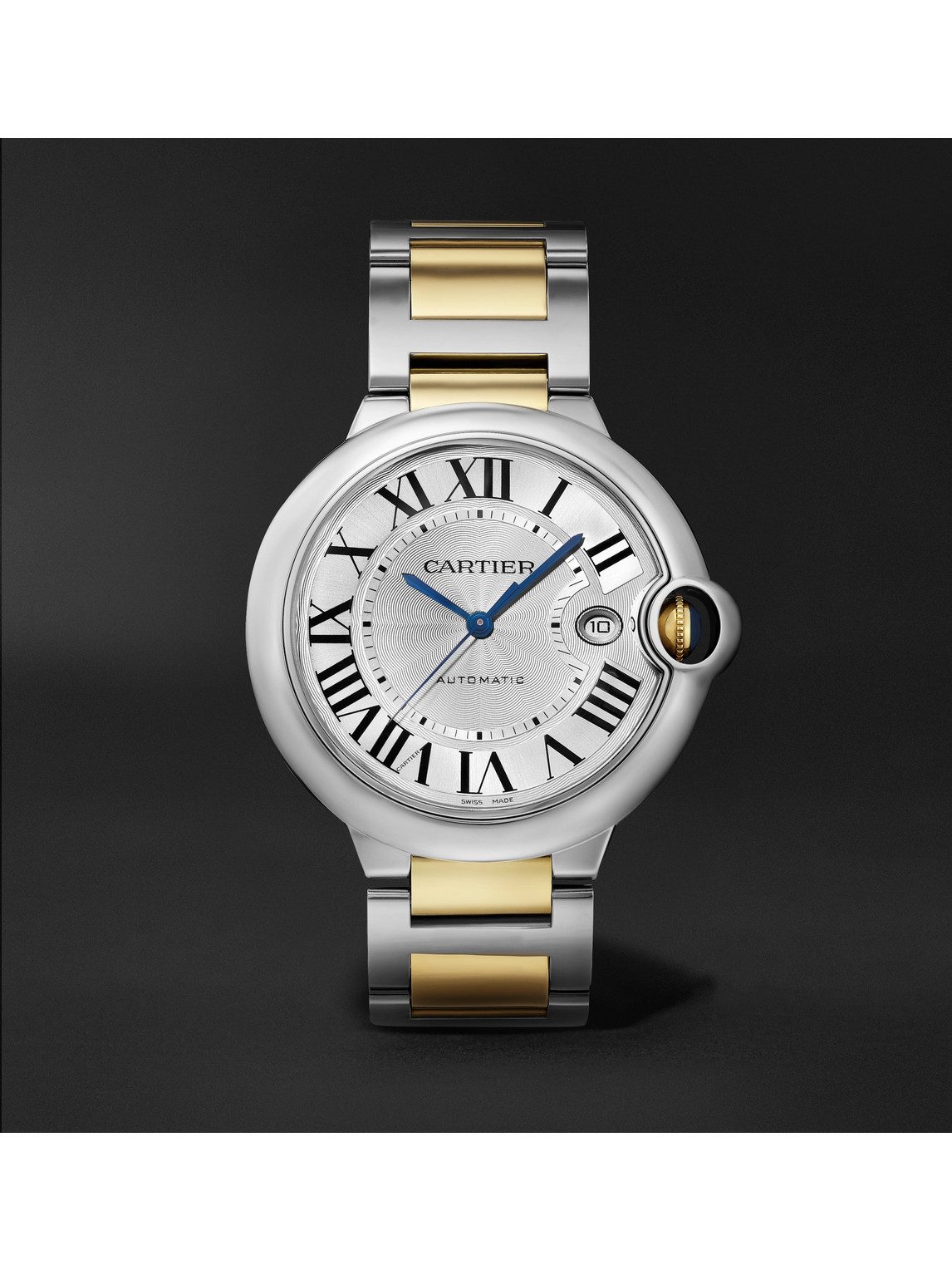 Cartier Ballon Bleu De  Automatic 42mm Stainless Steel And 18-karat Gold Watch, Ref. No. Crw2bb0022 In White