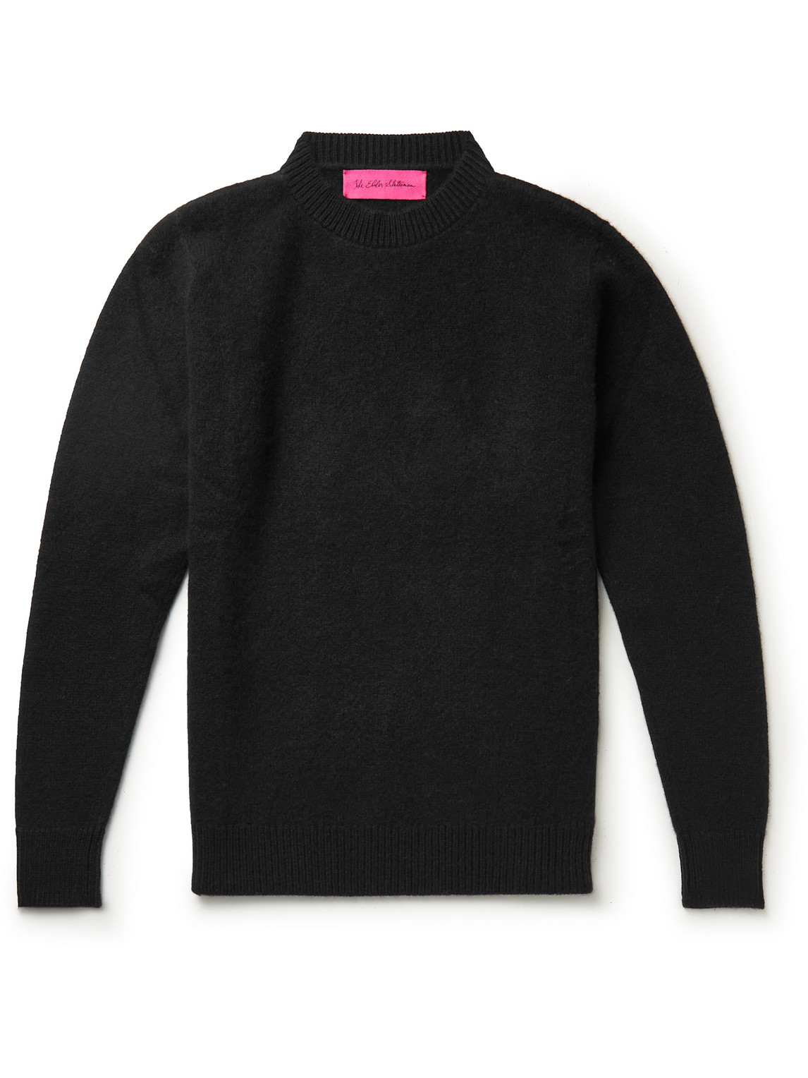 The Elder Statesman Cashmere Sweater In Black