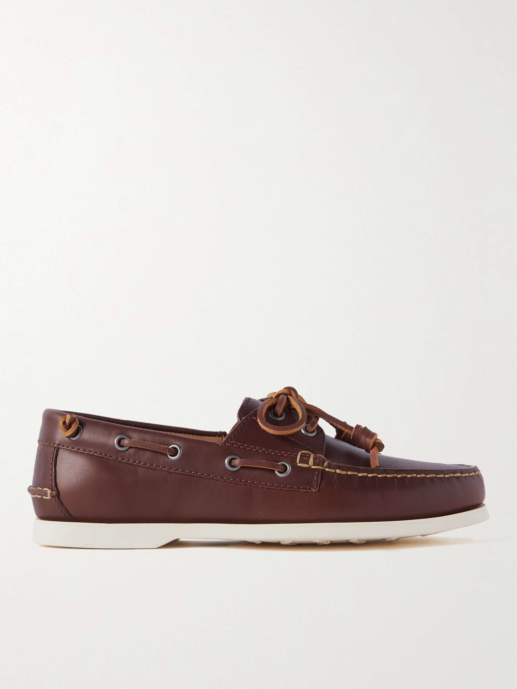 POLO RALPH LAUREN Merton Leather Boat Shoes for Men | MR PORTER
