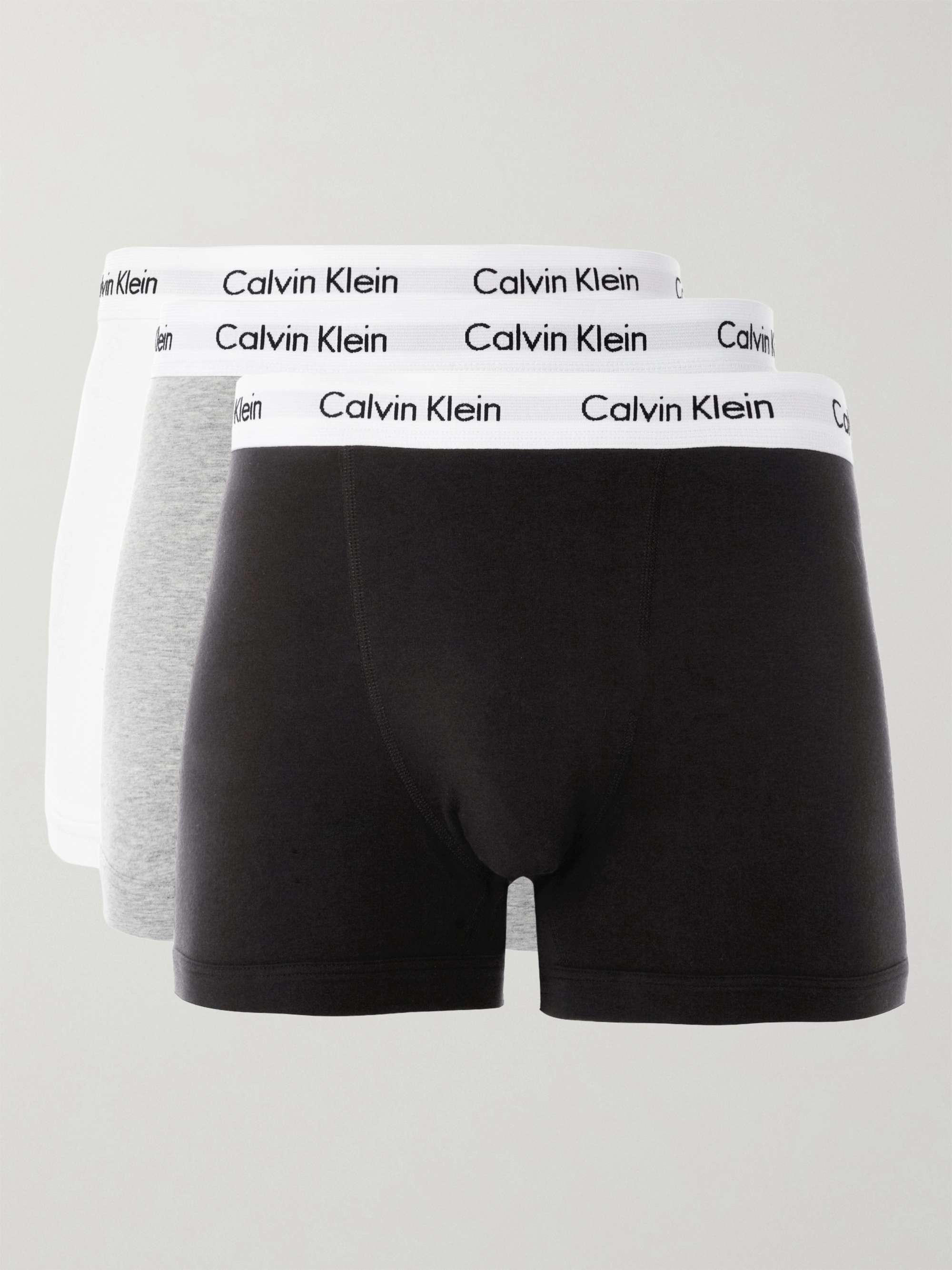 CALVIN KLEIN UNDERWEAR Three-Pack Stretch-Cotton Trunks | MR PORTER