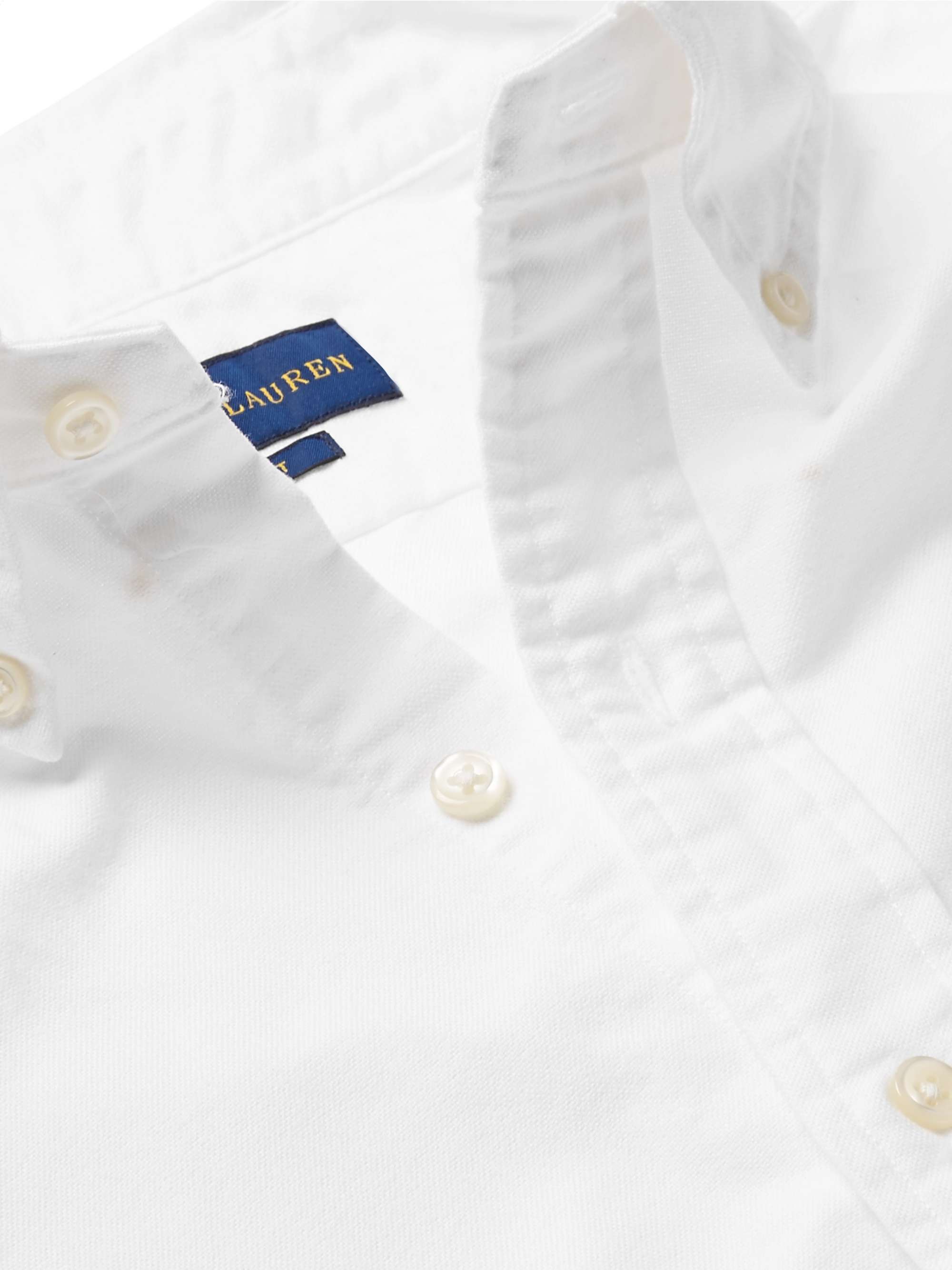 White Slim-Fit Cotton Oxford Shirt | POLO RALPH LAUREN | MR PORTER