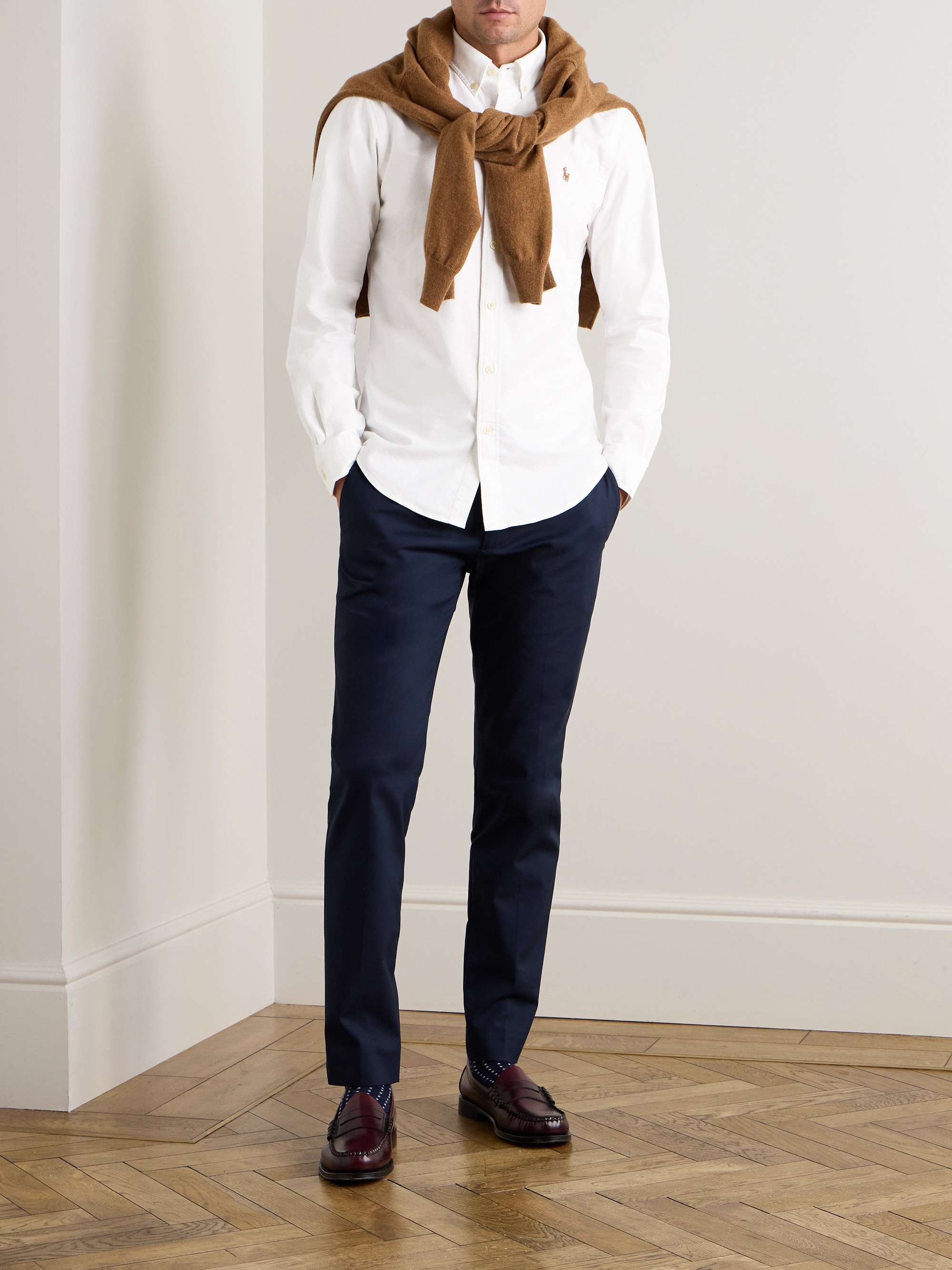 White Slim-Fit Cotton Oxford Shirt | POLO RALPH LAUREN | MR PORTER