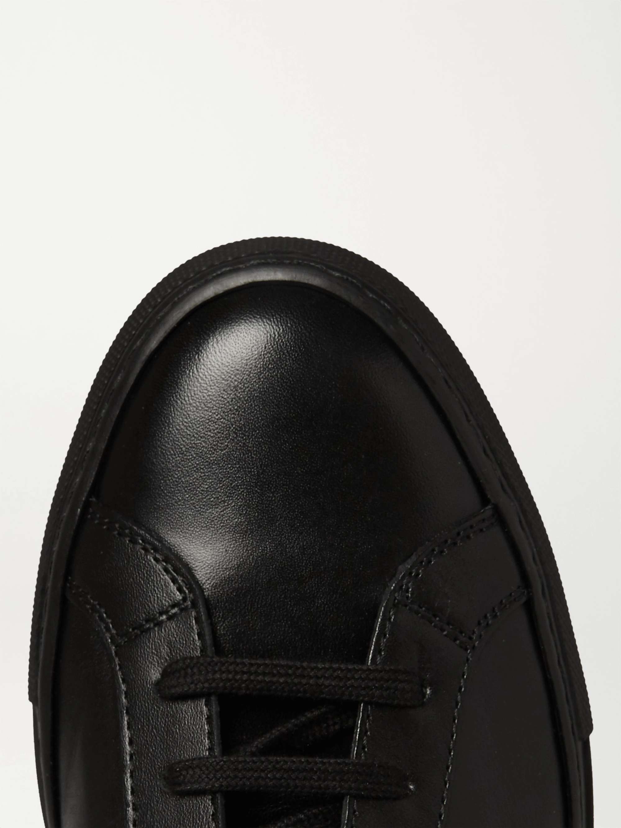 Black Original Achilles Leather High-Top Sneakers | COMMON PROJECTS | MR  PORTER