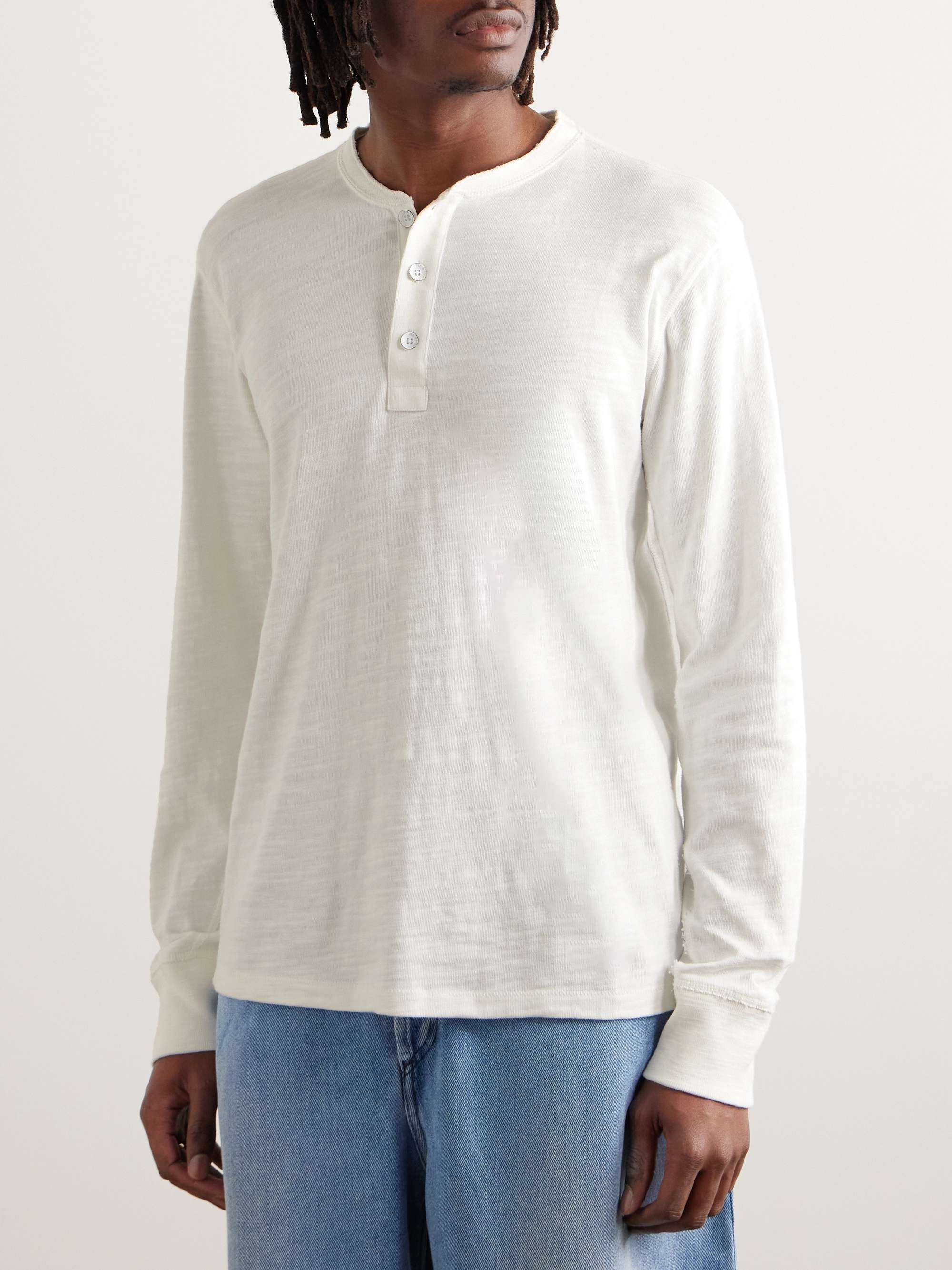 RAG & BONE Cotton-Jersey Henley T-Shirt | MR PORTER