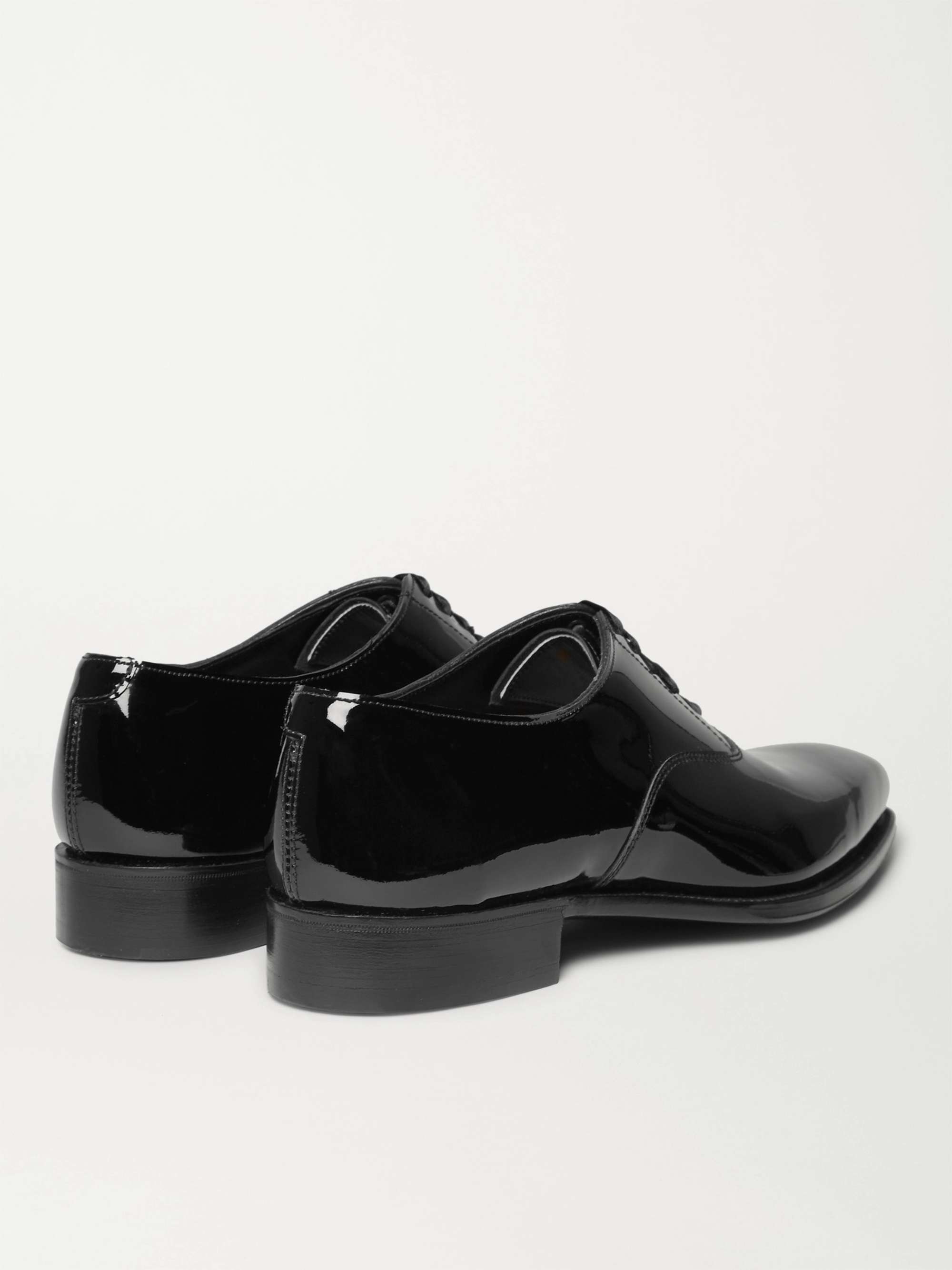 KINGSMAN + George Cleverley Patent-Leather Oxford Shoes | MR PORTER
