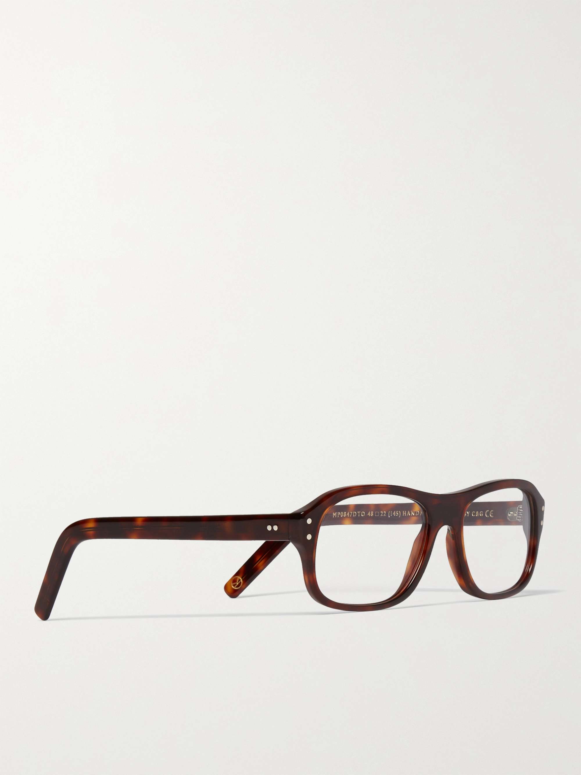 KINGSMAN + Cutler and Gross Square-Frame Tortoiseshell Acetate Optical  Glasses for Men | MR PORTER