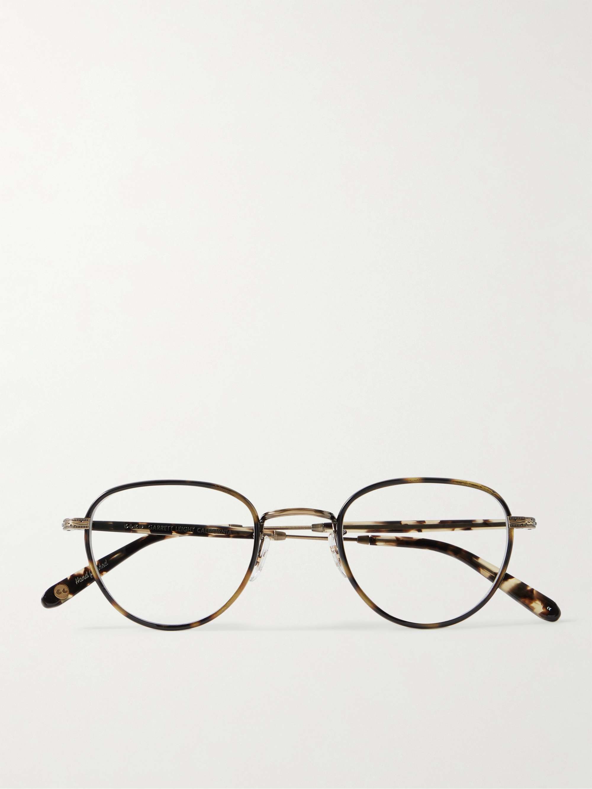 GARRETT LEIGHT CALIFORNIA OPTICAL Wiltern D-Frame Tortoiseshell Acetate Gold-Tone Optical Glasses Men | MR PORTER