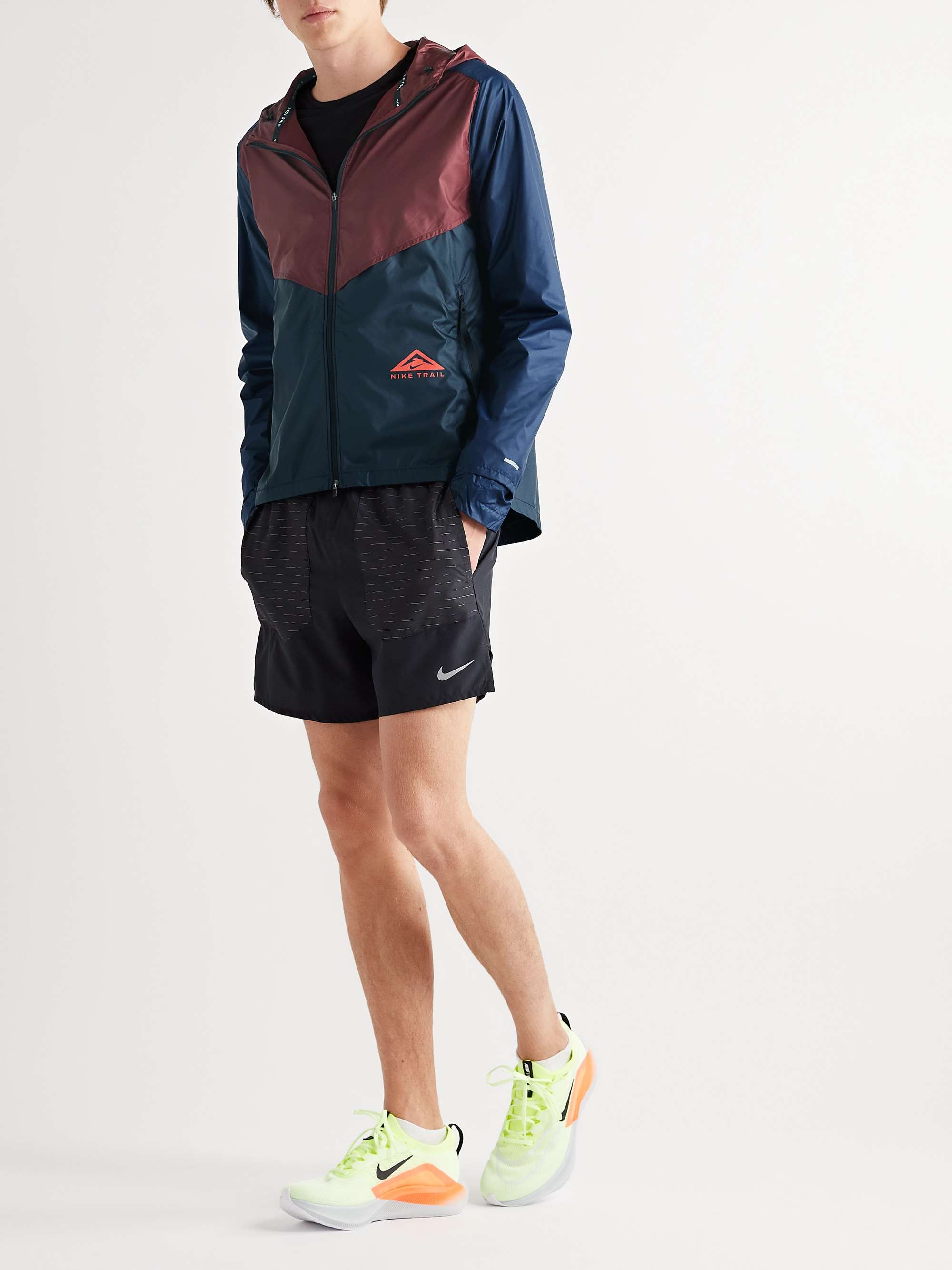 NIKE RUNNING Windrunner Hooded Two-Tone Ripstop Jacket for Men | MR PORTER