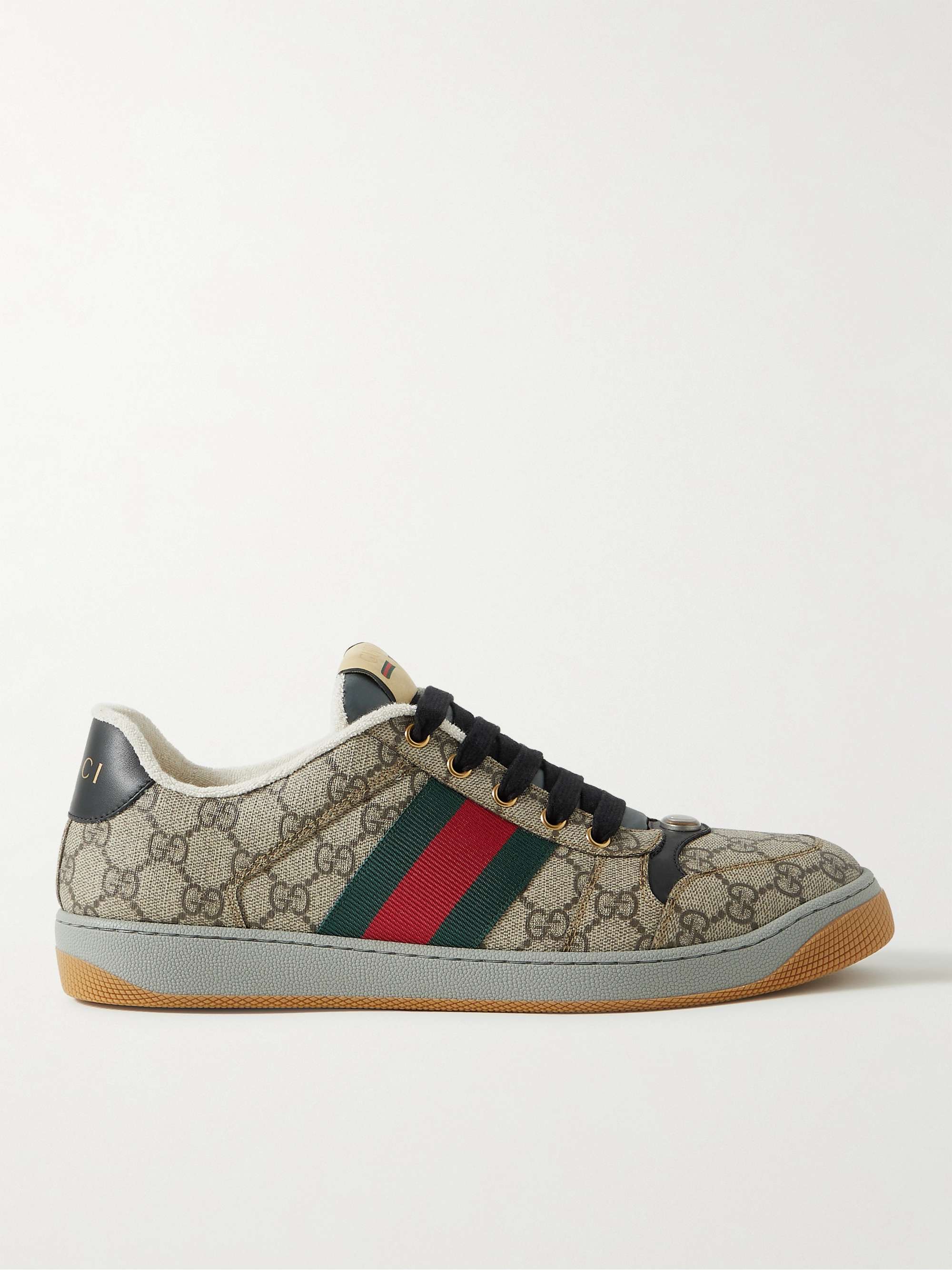 Gucci Gg Monogram Canvas Shoes in Blue for Men