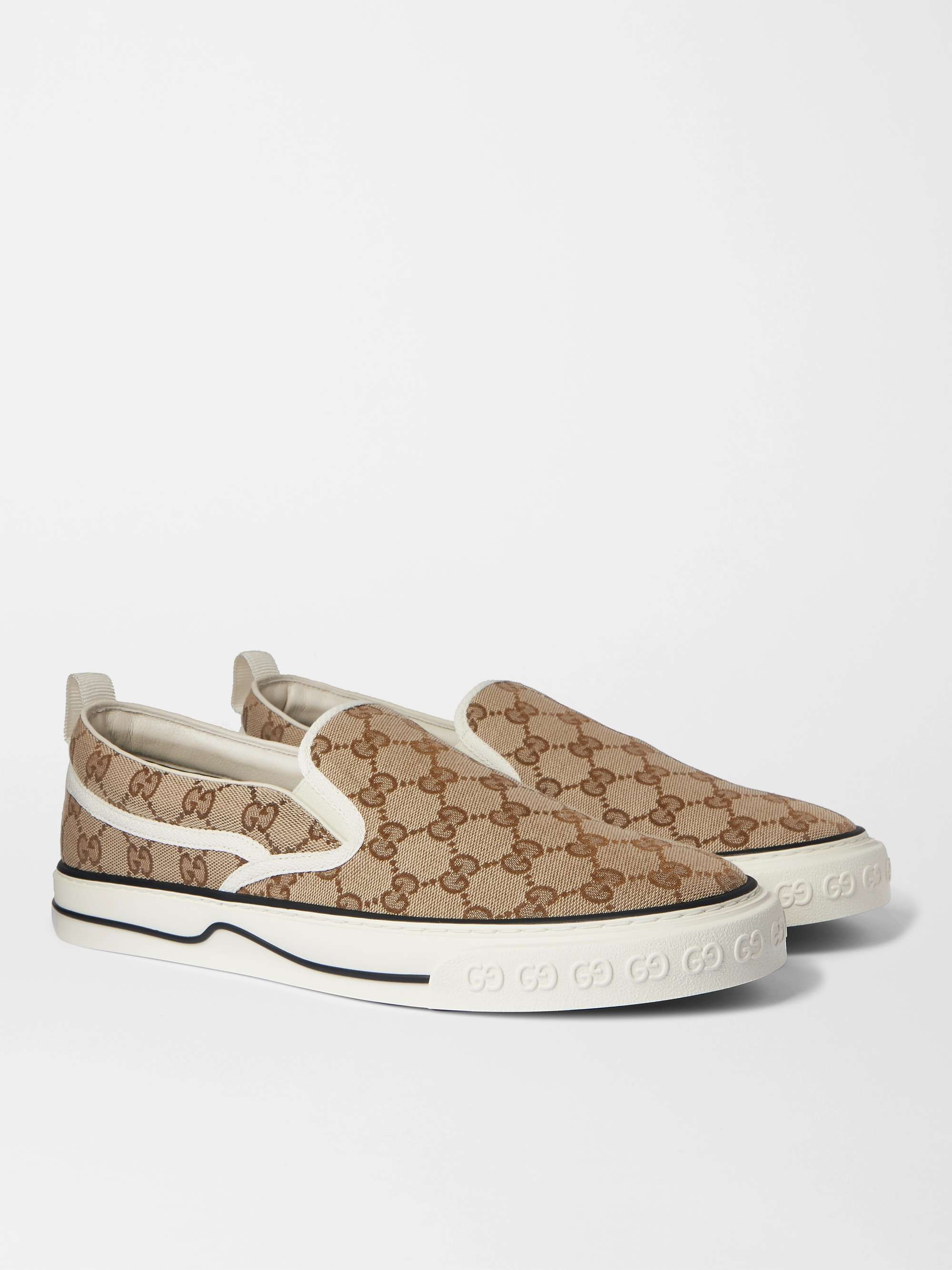 Gucci GG Monogram Tennis Slip On Sneakers - A&V Pawn