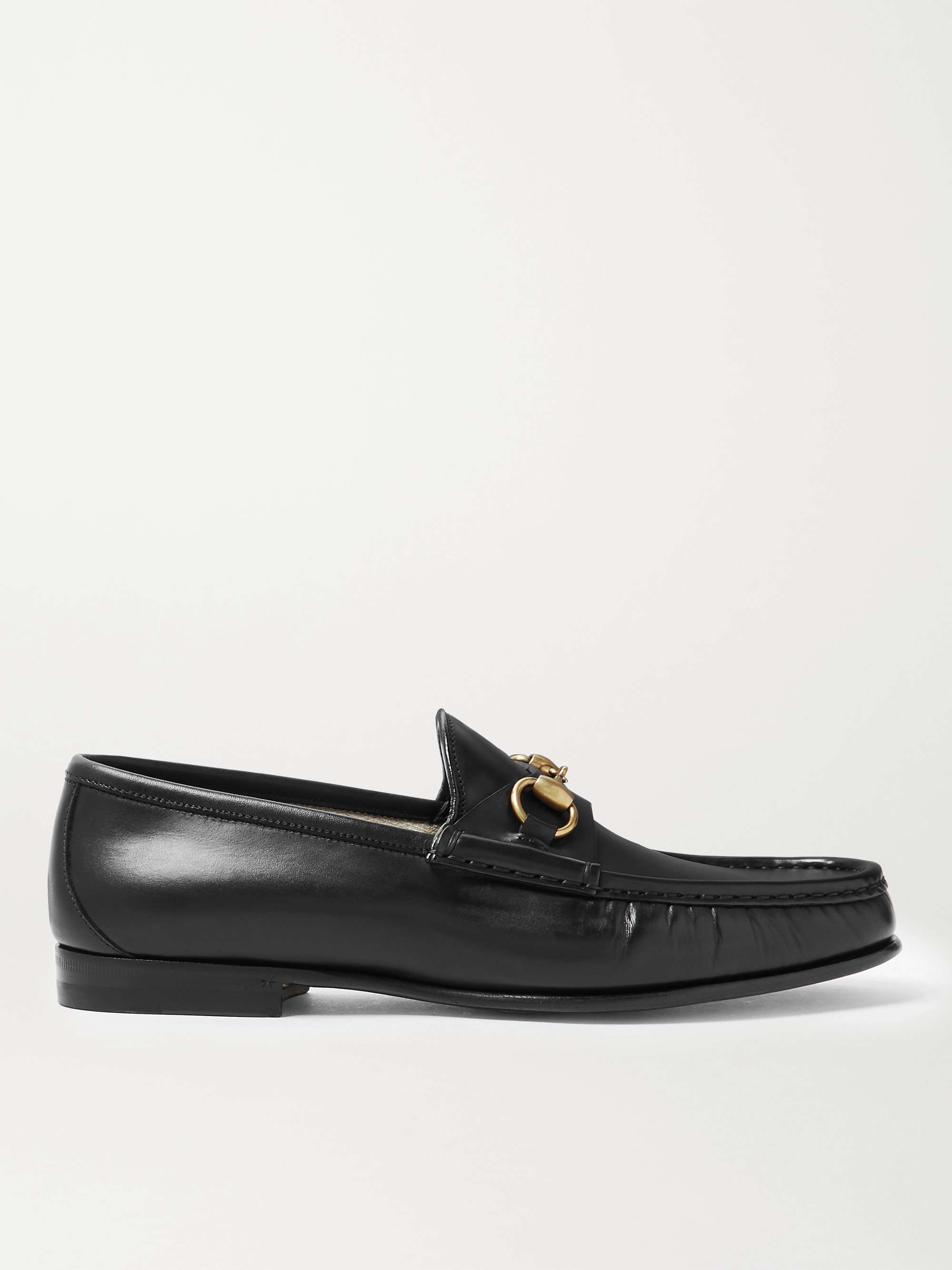 GUCCI Roos Horsebit Leather Loafers for Men | MR