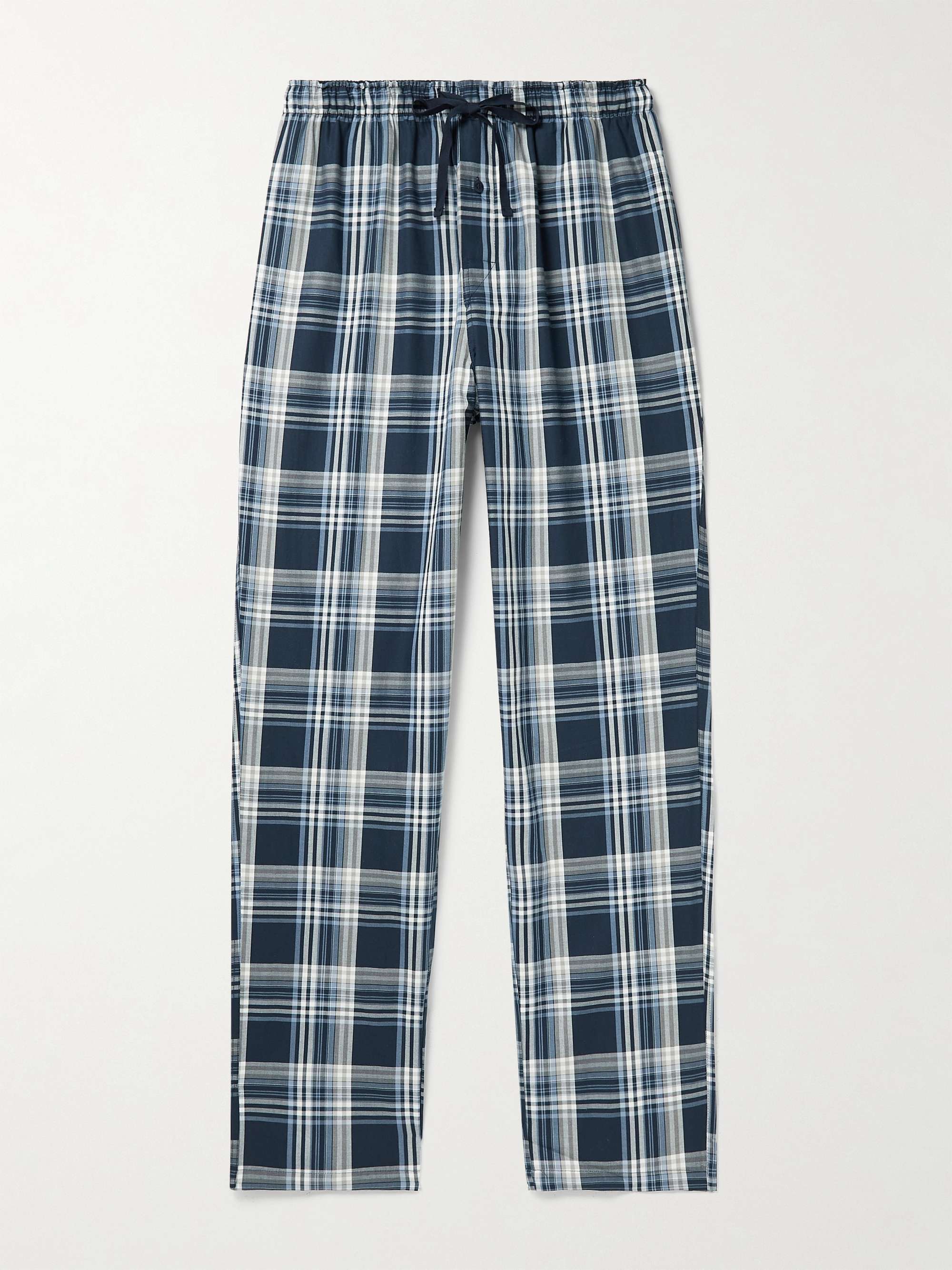 SCHIESSER Checked Cotton Pyjama Trousers for Men | MR PORTER