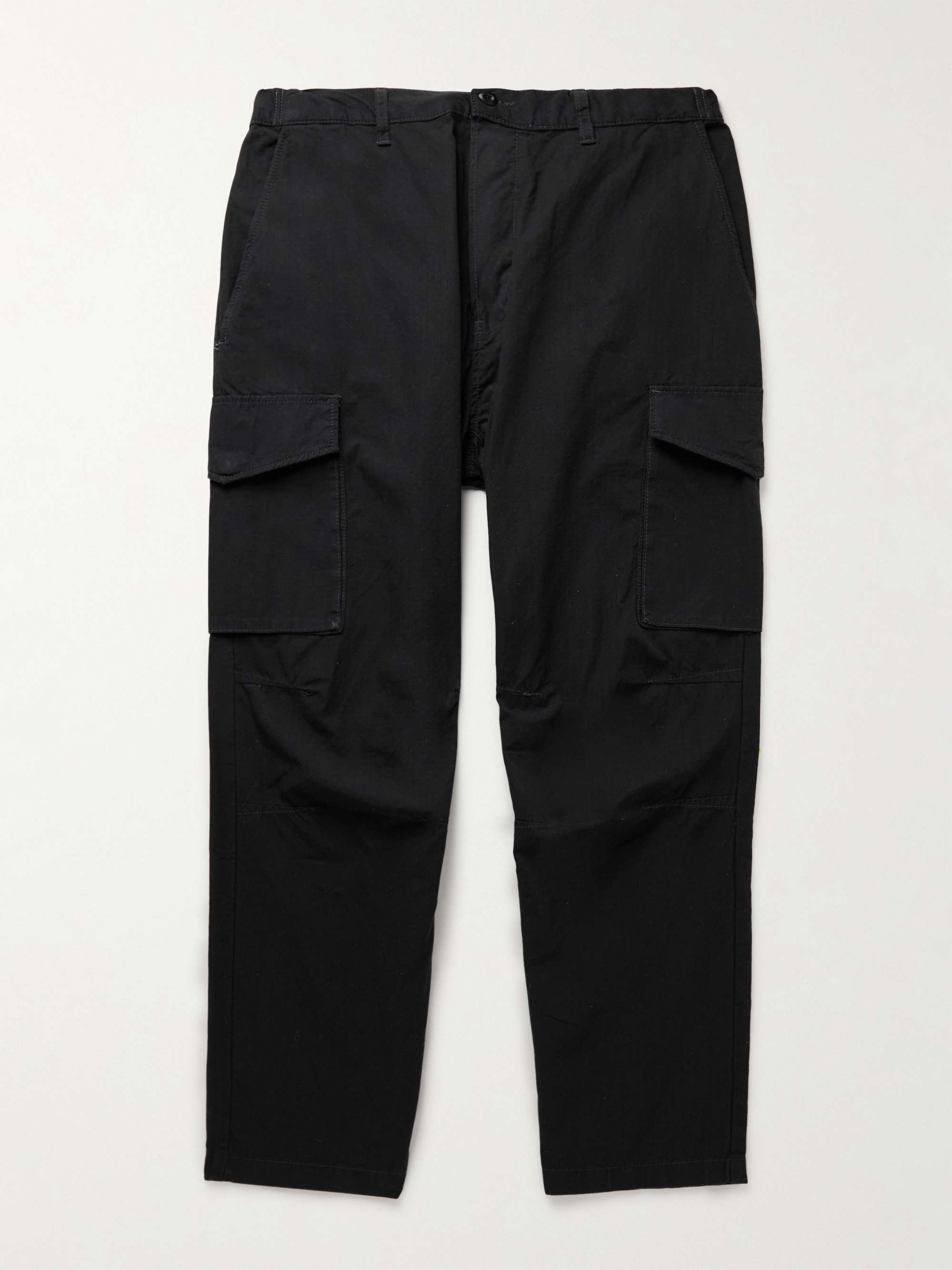 EDWIN Sentinel Tapered Garment-Dyed Cotton-Ripstop Cargo Trousers for ...