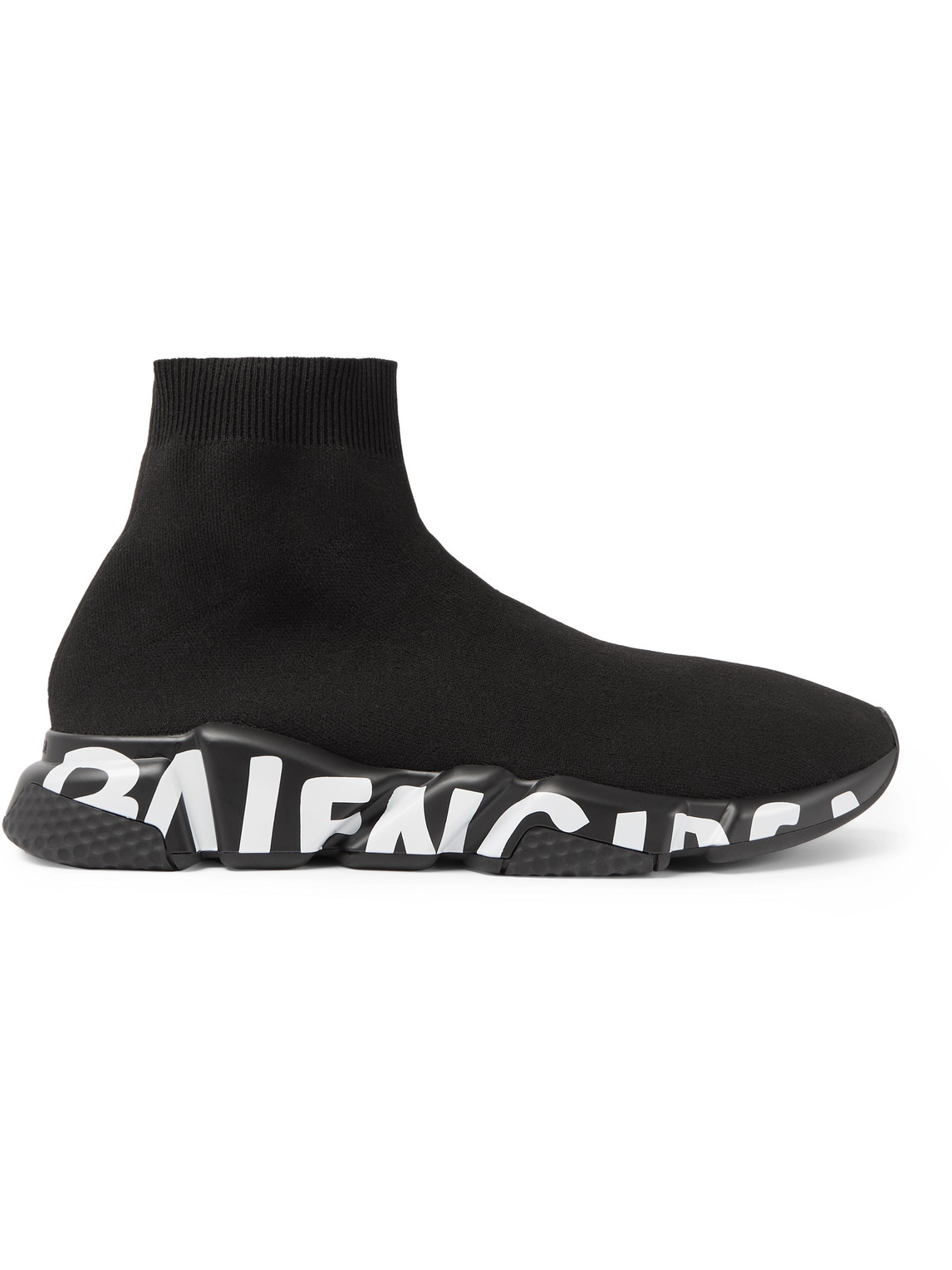Raar Briljant Luipaard Balenciaga - Speed Sock Logo-Print Stretch-Knit Slip-On Sneakers - Men -  Black - EU 39 voor mannen