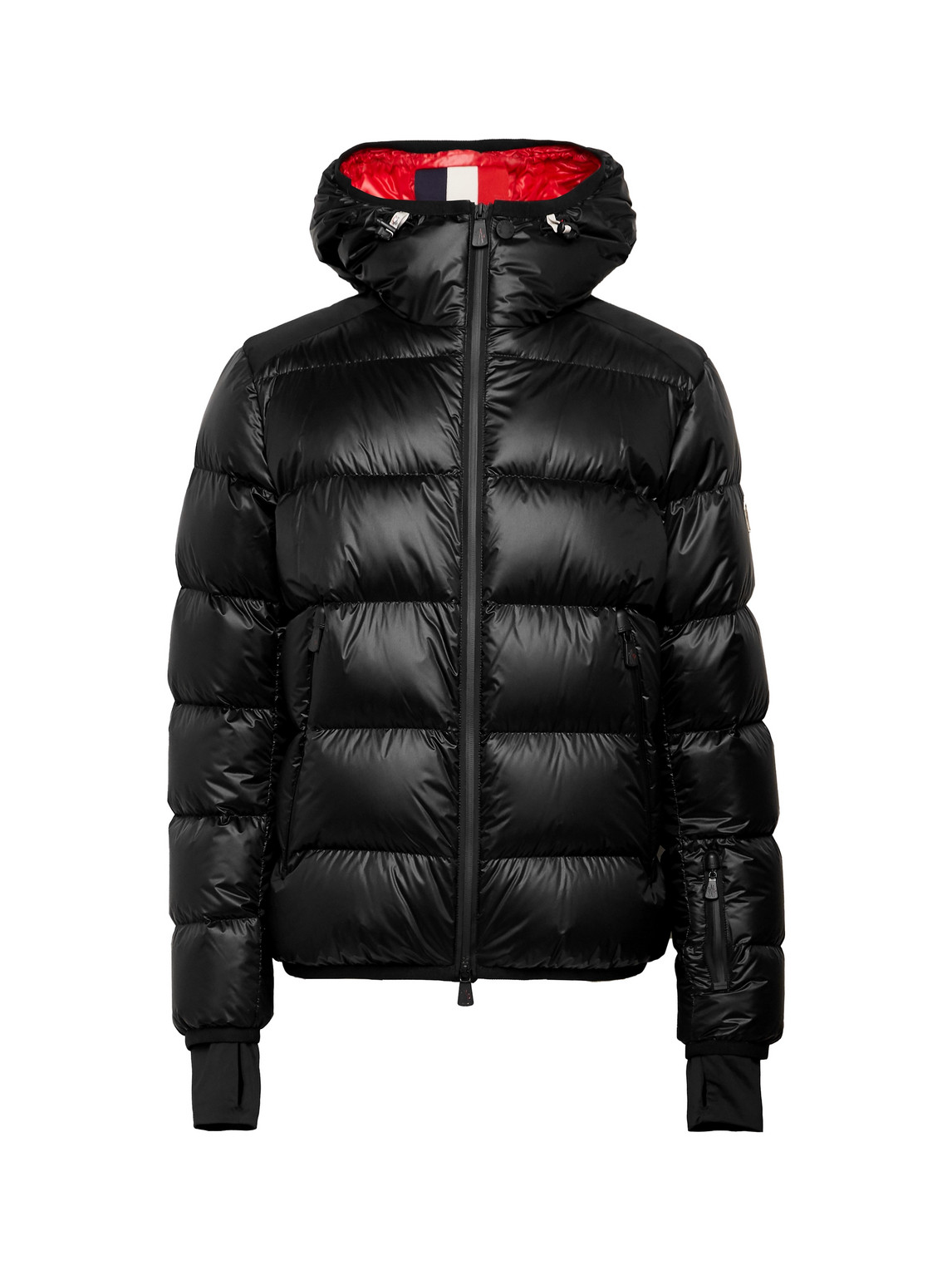 Moncler Grenoble Hintertux Slim Fit Quilted Hooded Down Ski Jacket Men Black 1