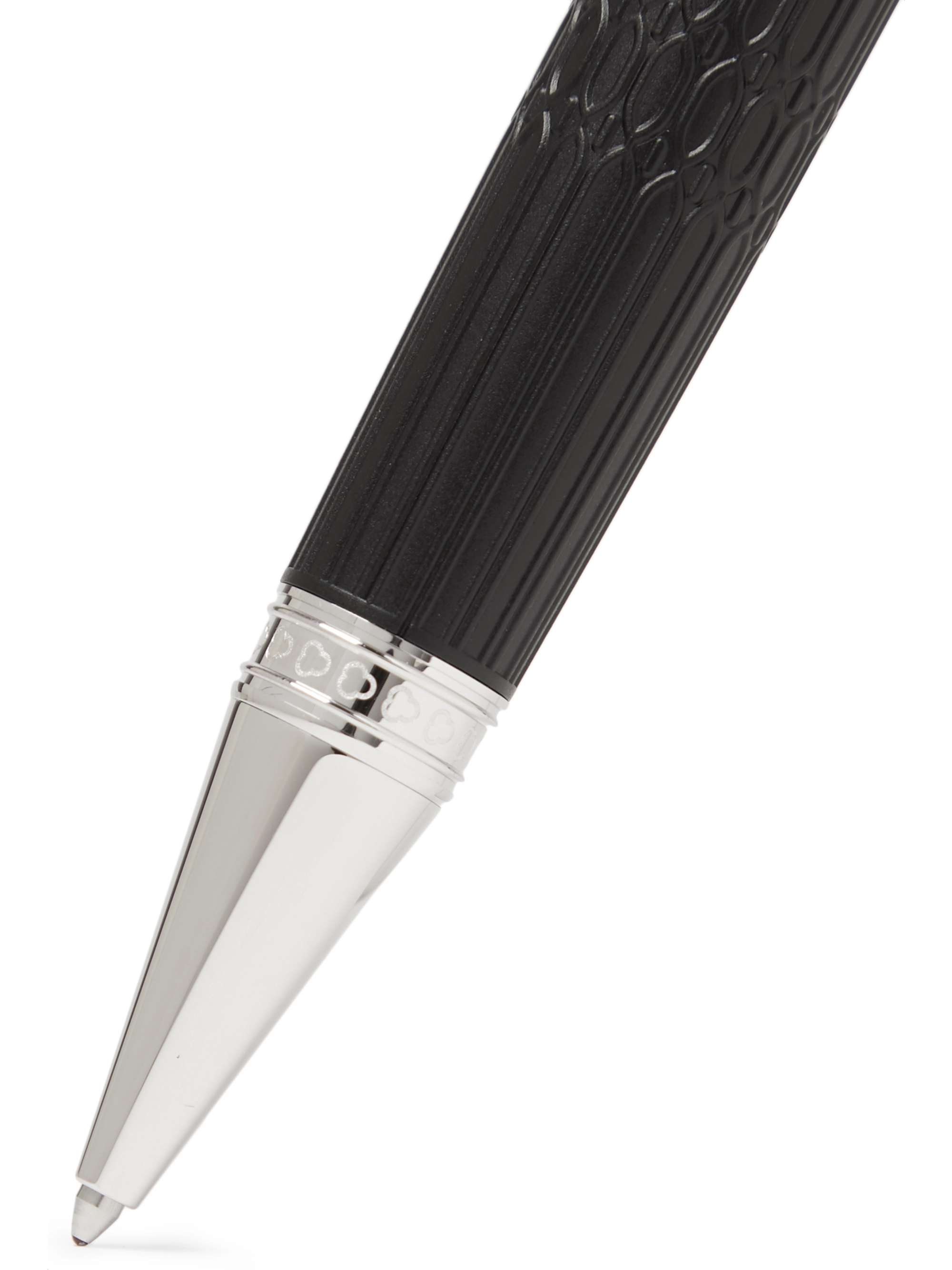 Black Writers Edition Victor Hugo Resin and Platinum-Plated Ballpoint Pen |  MONTBLANC | MR PORTER