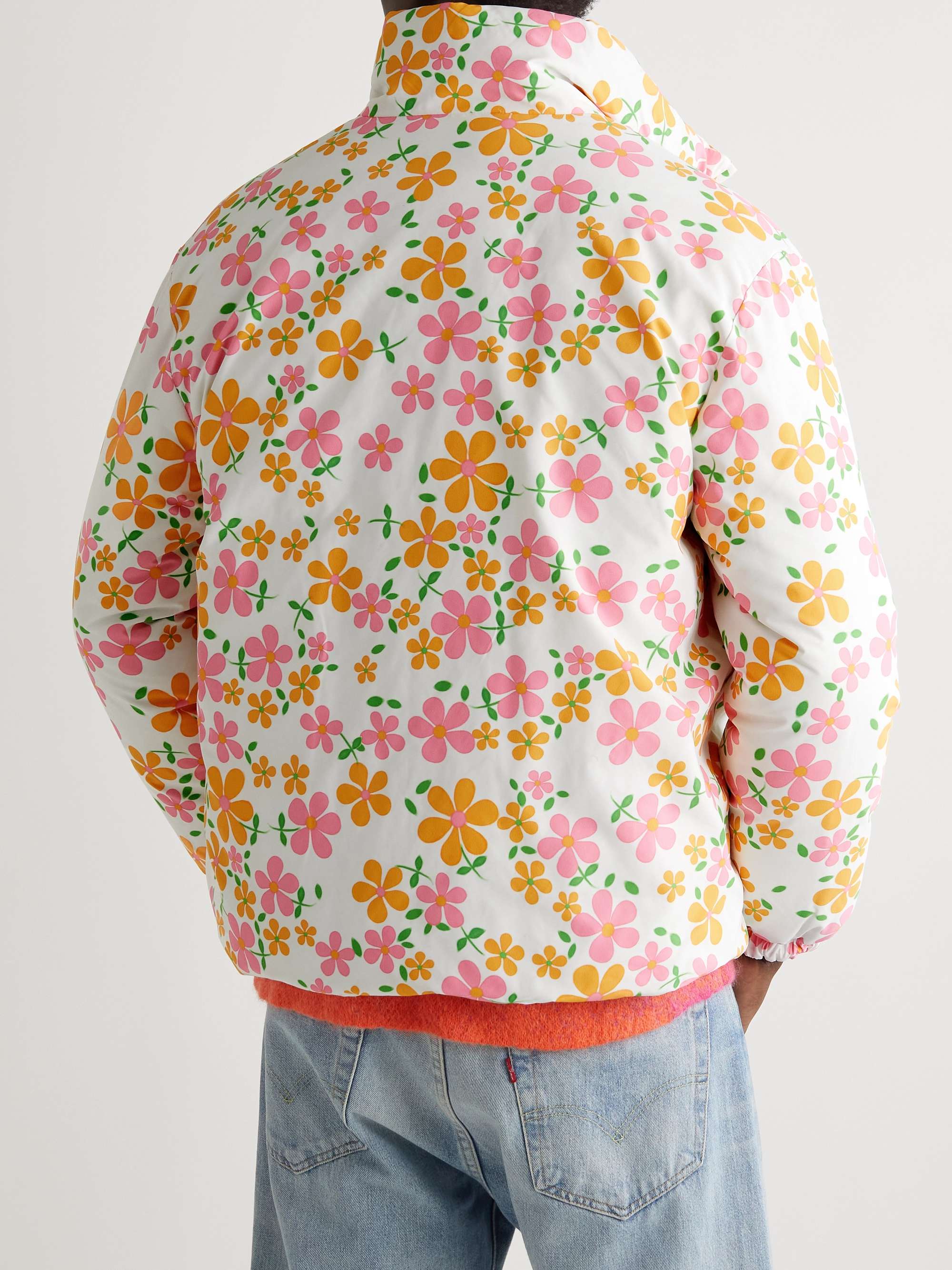 ERL Floral-Print Shell Down Jacket for Men | MR PORTER