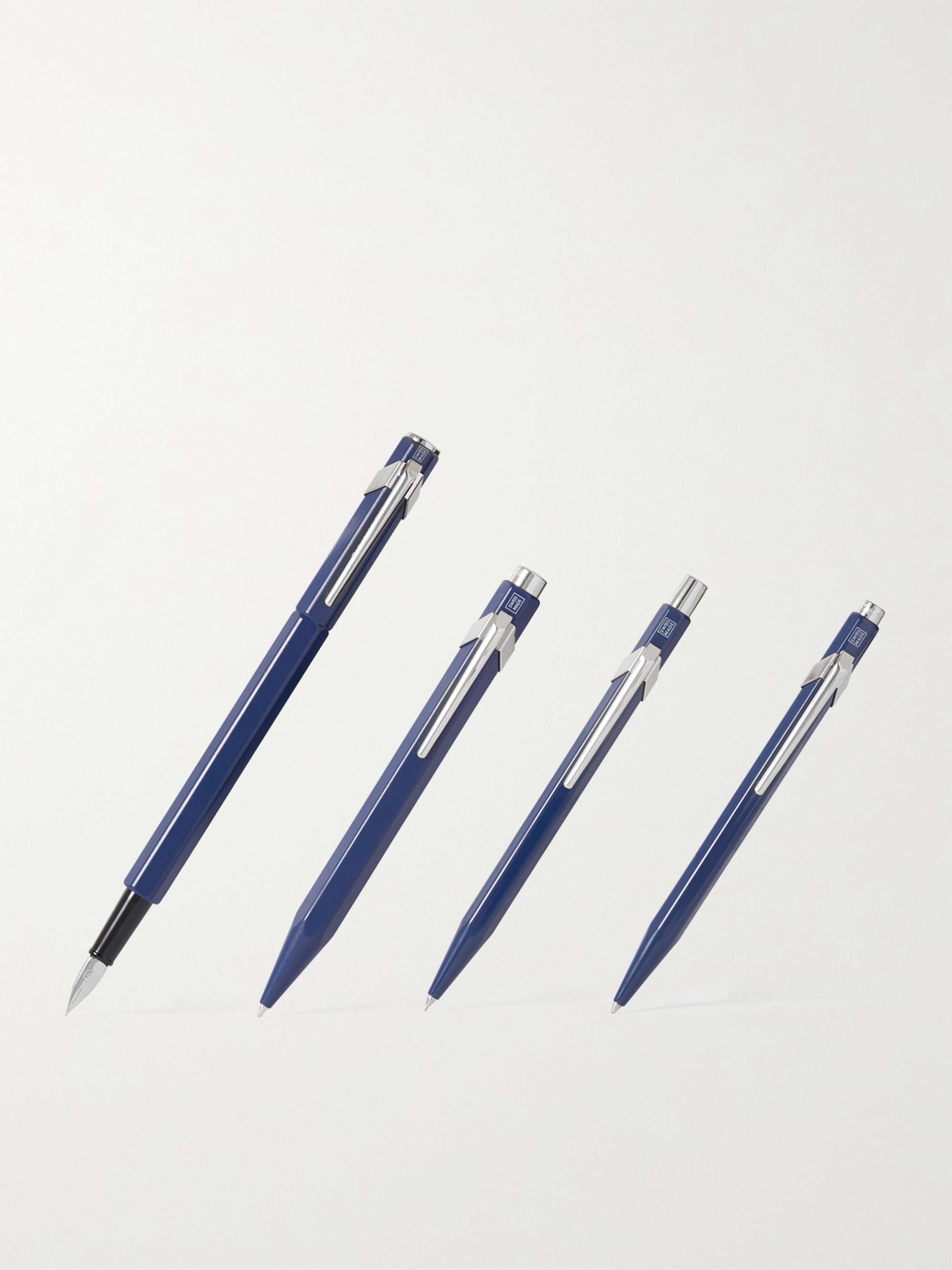 CARAN D'ACHE 849 Fountain Pen, Ballpoint Pen, Rollerball Pen and Mechanical  Pencil Gift Set for Men | MR PORTER