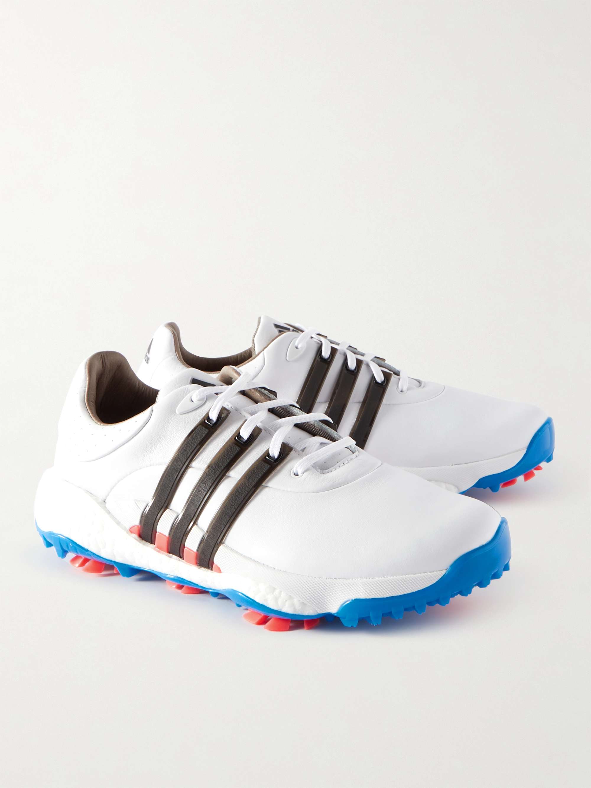 ADIDAS GOLF Tour360 Infinity Rubber-Trimmed Leather Golf Shoes | MR PORTER