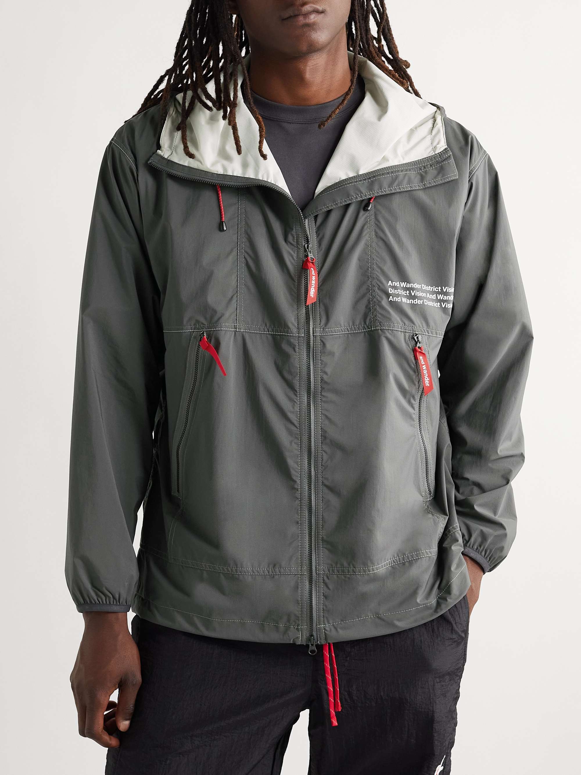 DISTRICT VISION + And Wander Pertex Quantum Air Printed Hooded Jacket | MR  PORTER