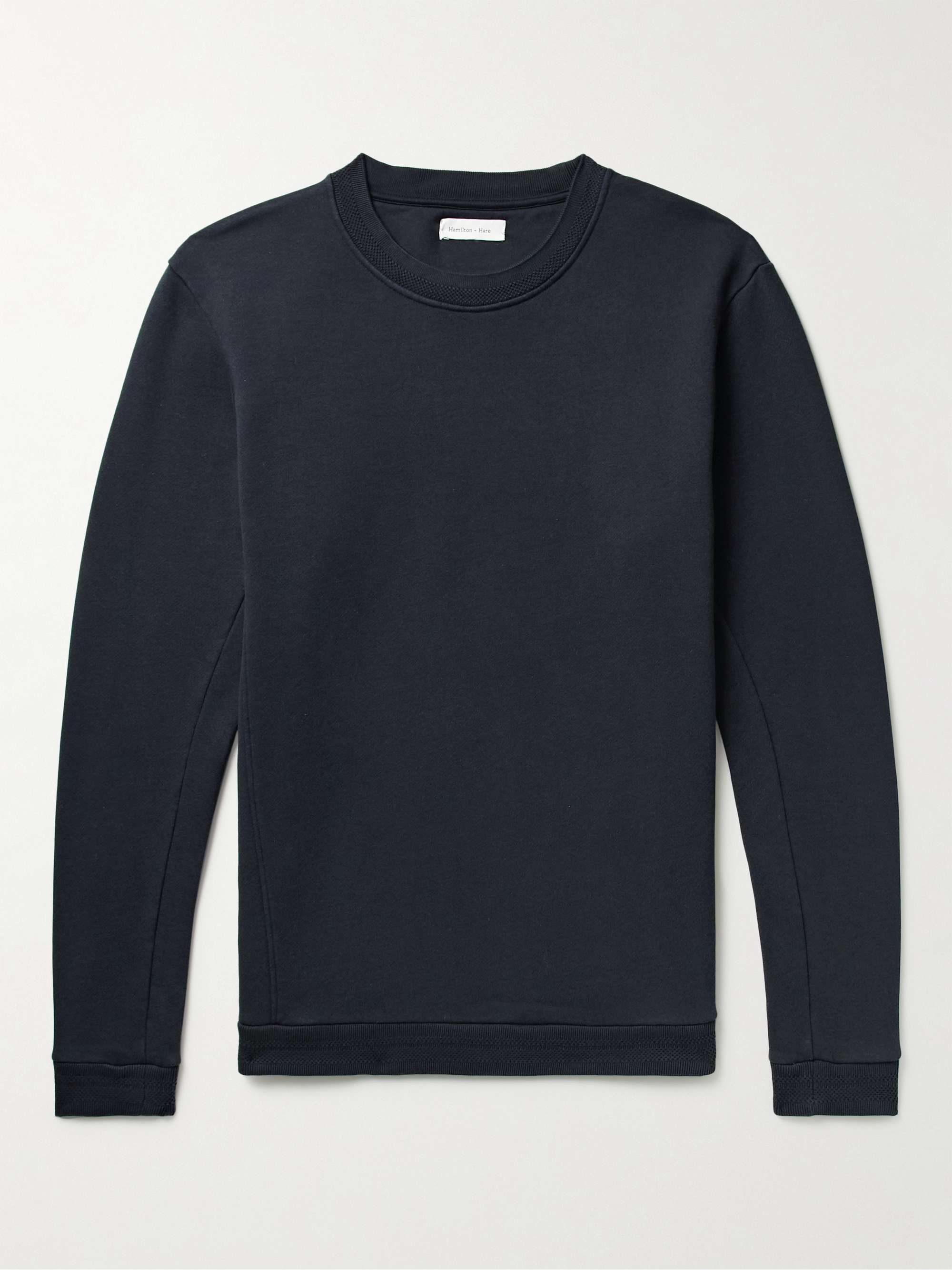 HAMILTON AND HARE Cotton and Lyocell-Blend Jersey Sweatshirt for Men ...