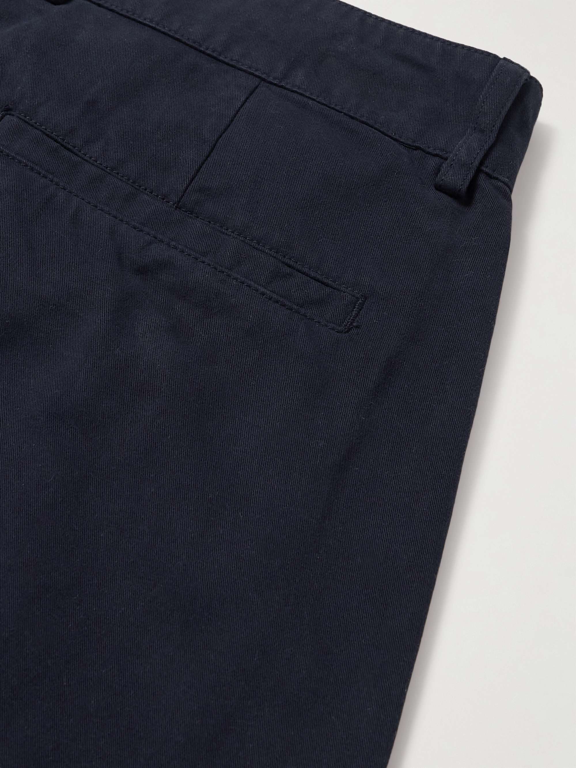 MR P. Tapered Cropped Garment-Dyed Organic Cotton-Twill Trousers for ...