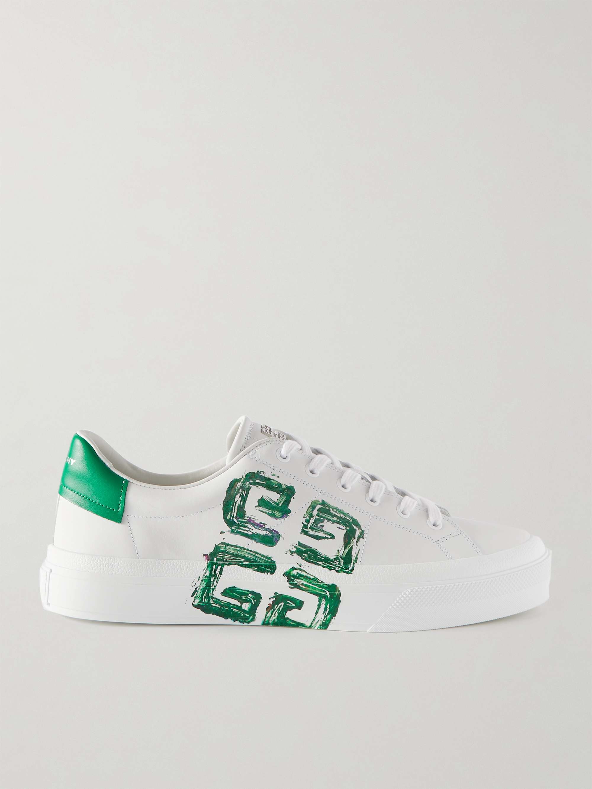 GIVENCHY City Sport Logo-Print Leather Sneakers | MR PORTER