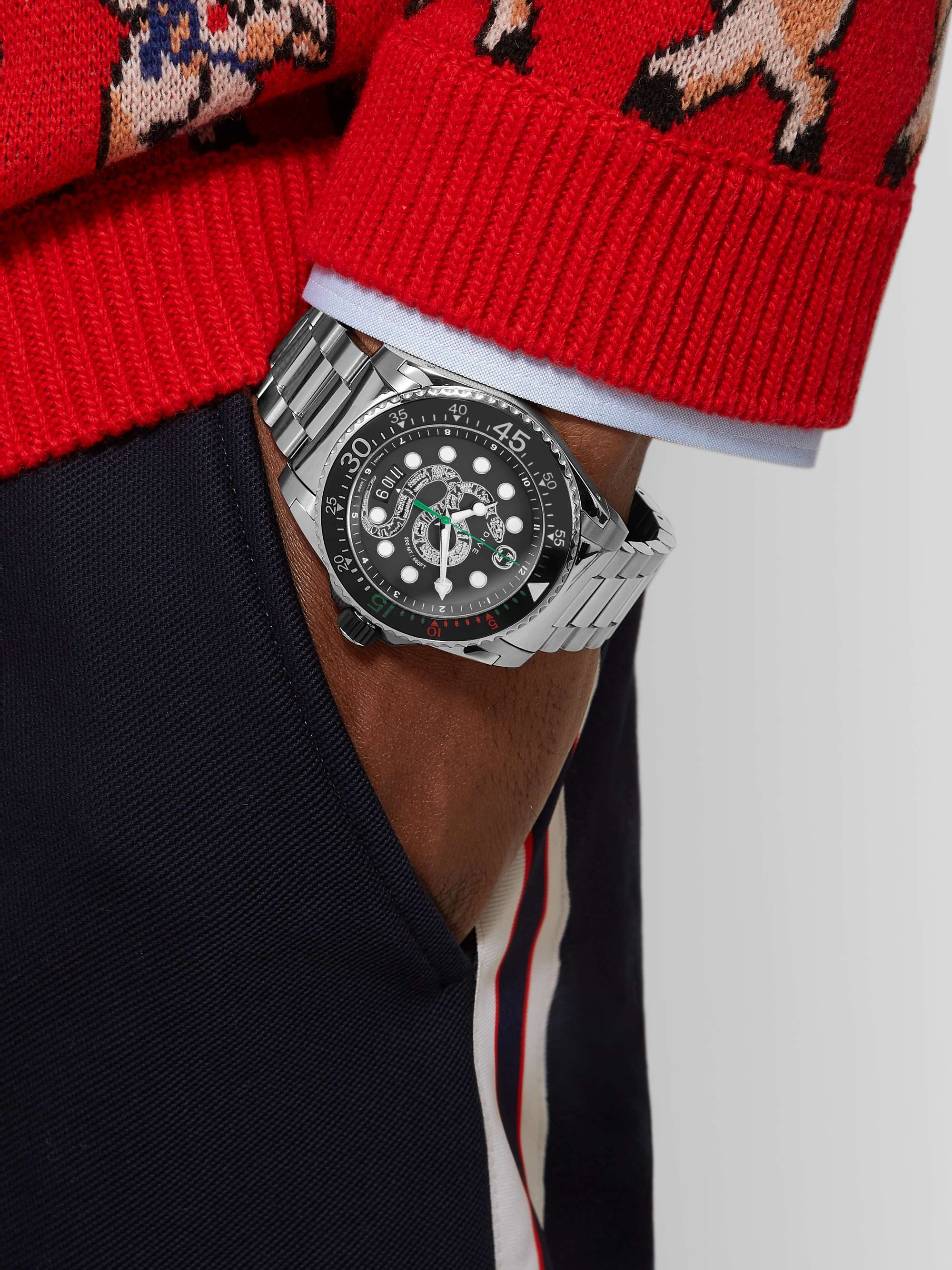 GUCCI Gucci Dive 45mm Stainless Steel Watch | MR PORTER