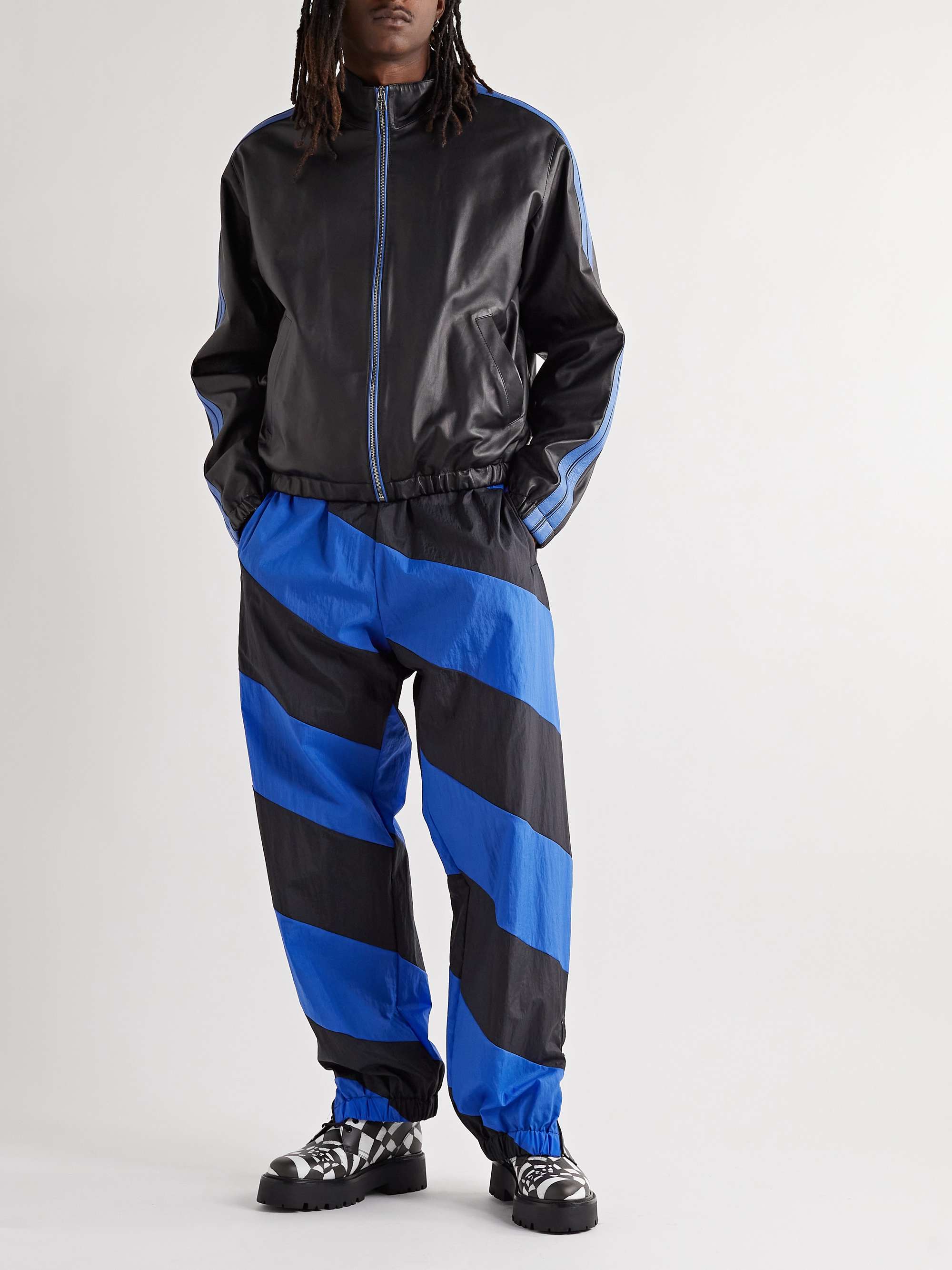 MARNI Wide-Leg Striped Nylon Sweatpants for Men | MR PORTER