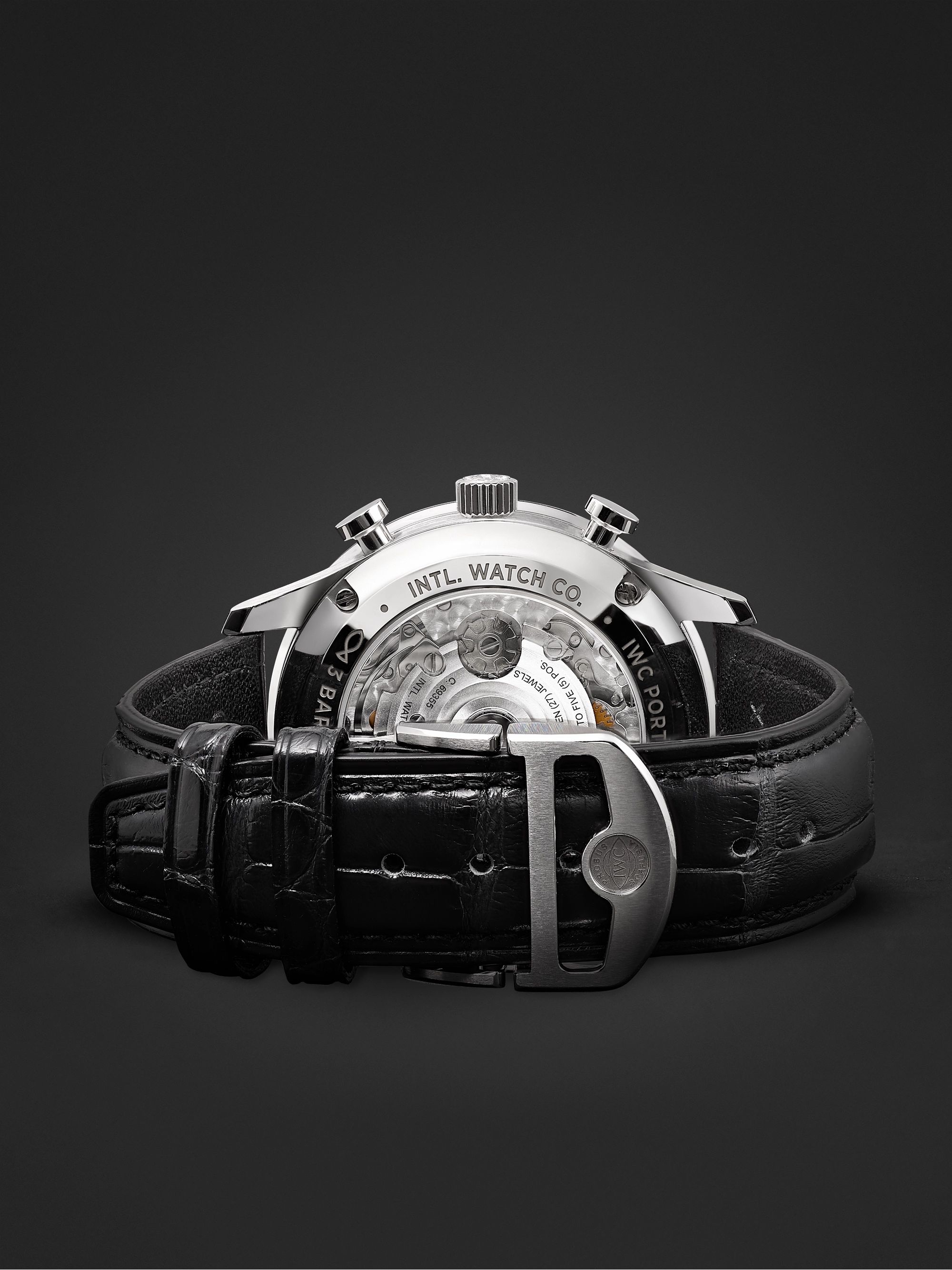 IWC SCHAFFHAUSEN Portugieser Automatic Chronograph 41mm Stainless Steel and Alligator Watch, Ref. No. IW371604