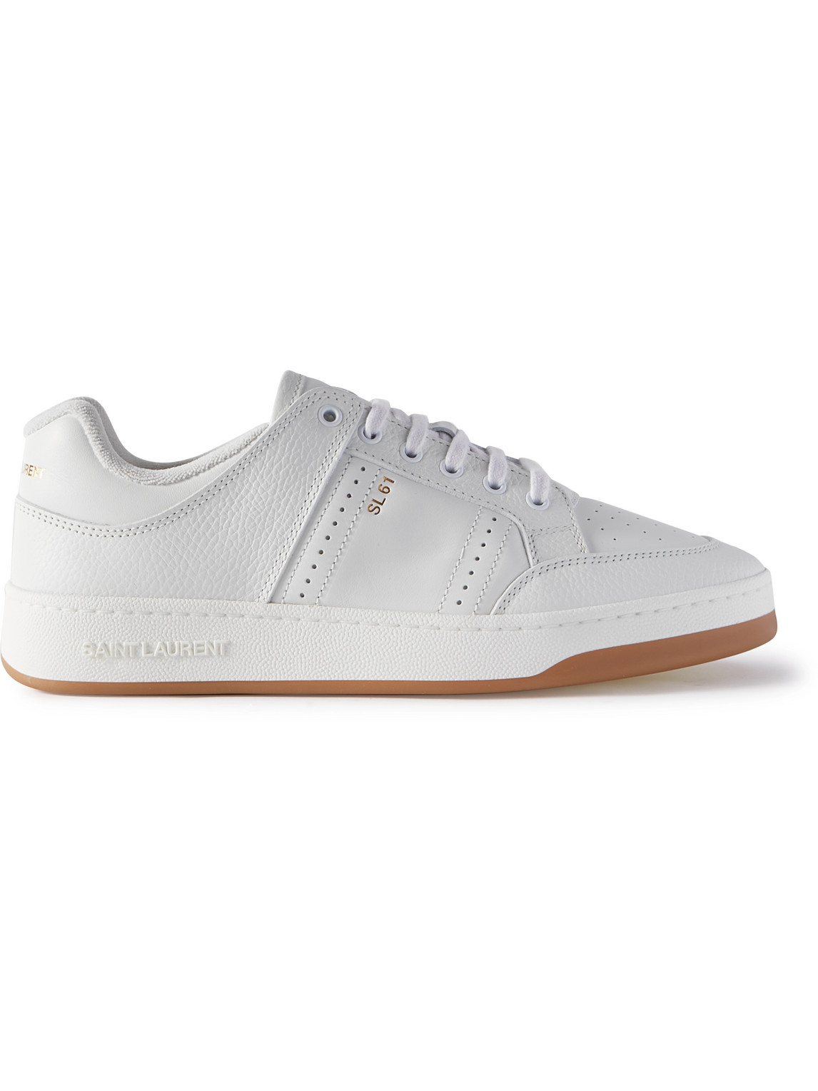 SL/61 low-top sneakers in perforated leather, Saint Laurent