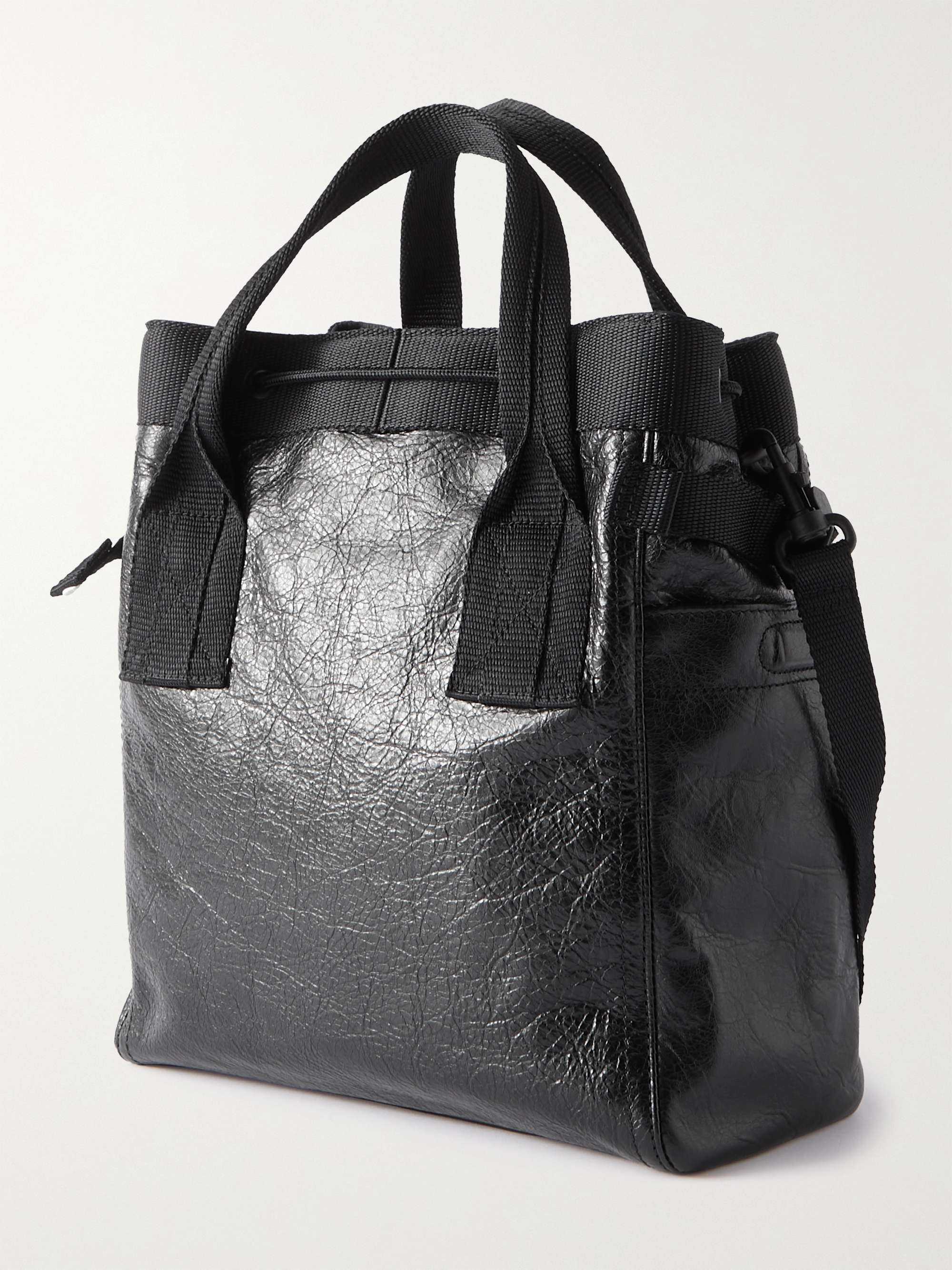BALENCIAGA Creased-Leather Tote Bag | MR PORTER