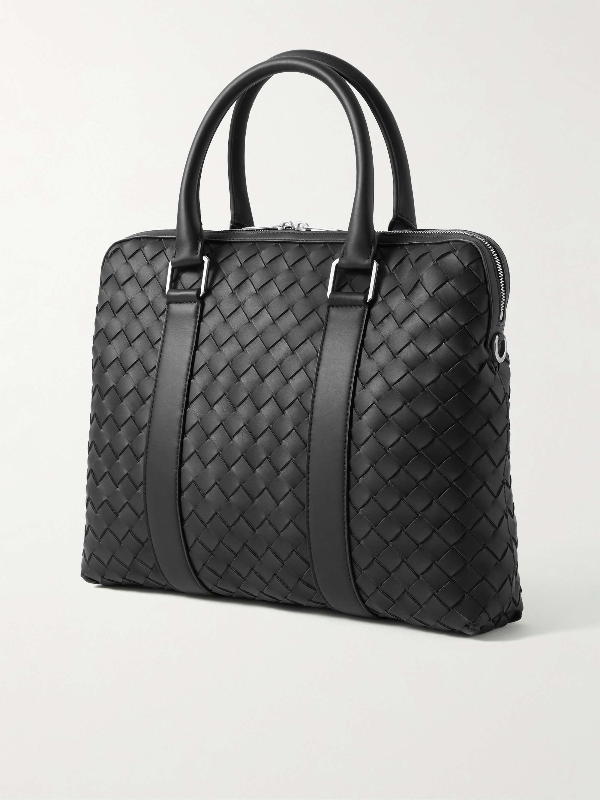 BOTTEGA VENETA Intrecciato Leather Briefcase | MR PORTER
