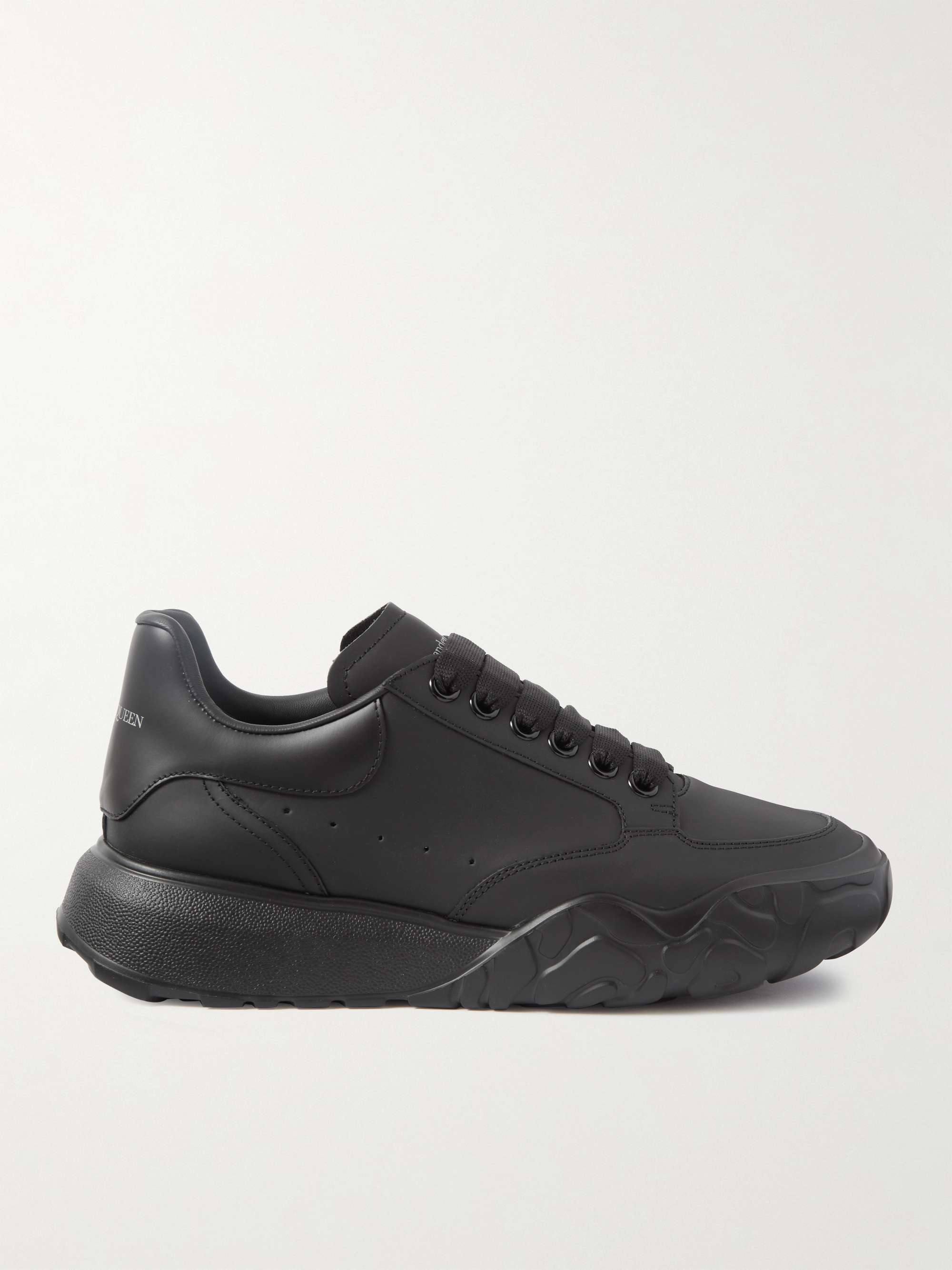 ALEXANDER MCQUEEN Court Exaggerated-Sole Leather Sneakers for Men | MR  PORTER