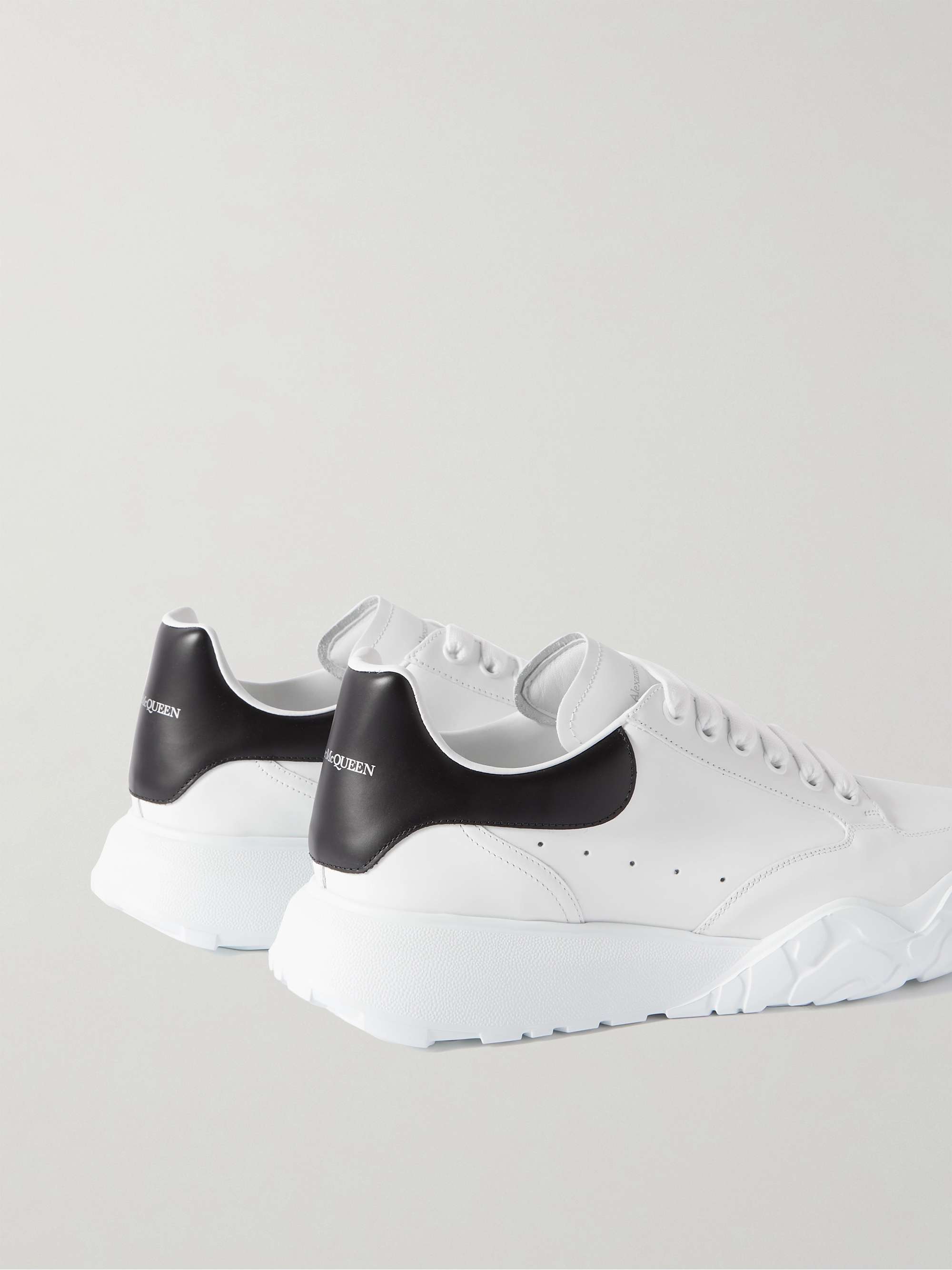 ALEXANDER MCQUEEN Court Exaggerated-Sole Leather Sneakers | MR PORTER