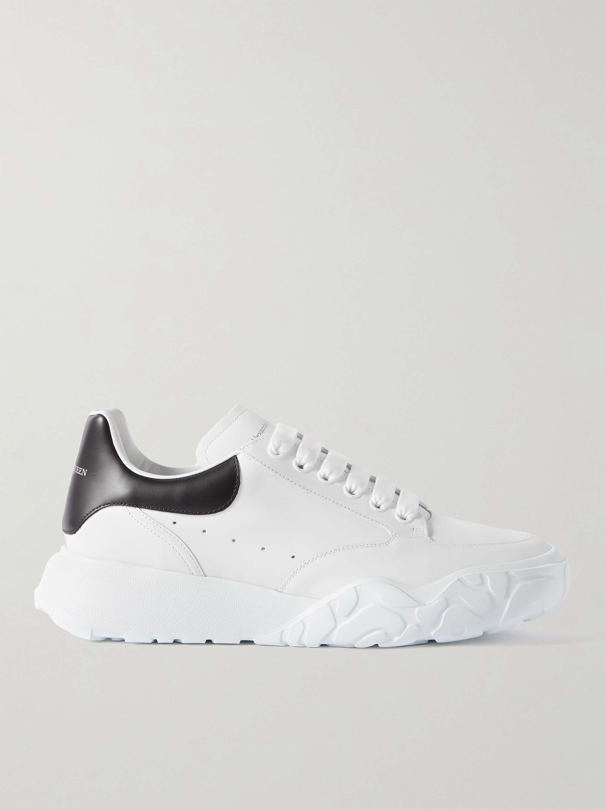 ALEXANDER MCQUEEN Court Exaggerated-Sole Leather Sneakers for Men | MR  PORTER