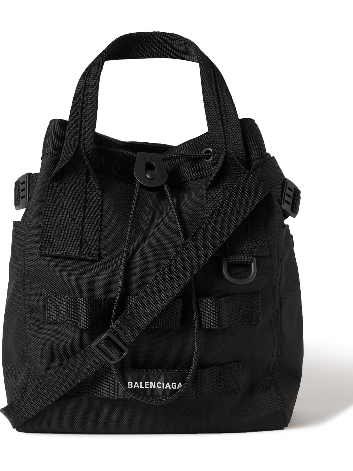 Balenciaga Army Small Recycled Canvas Tote Bag In Black