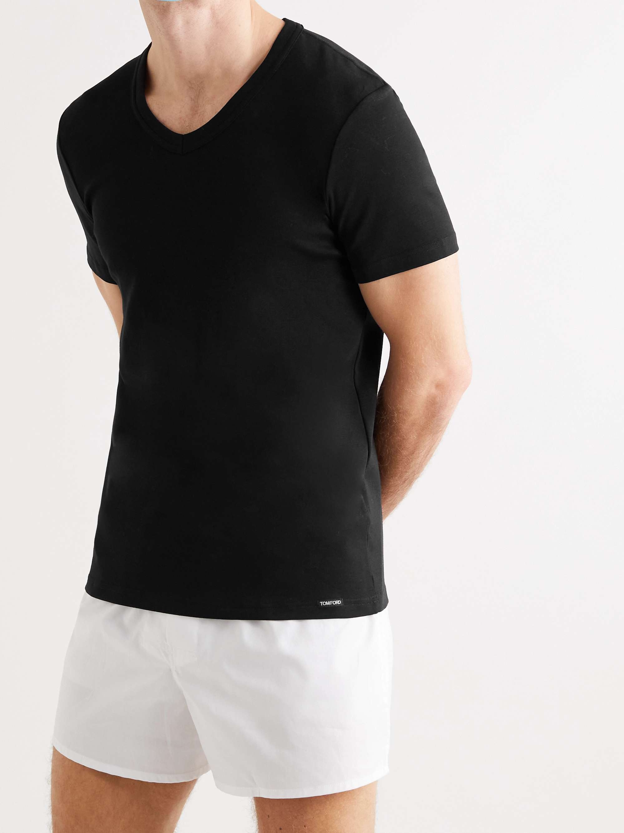 TOM FORD Slim-Fit Stretch-Cotton Jersey T-Shirt | MR PORTER