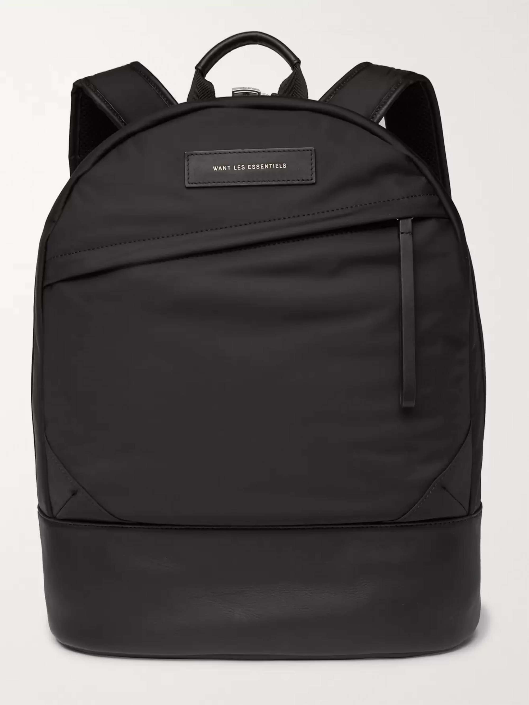 WANT LES ESSENTIELS Kastrup Leather-Trimmed Shell Backpack for Men | MR  PORTER