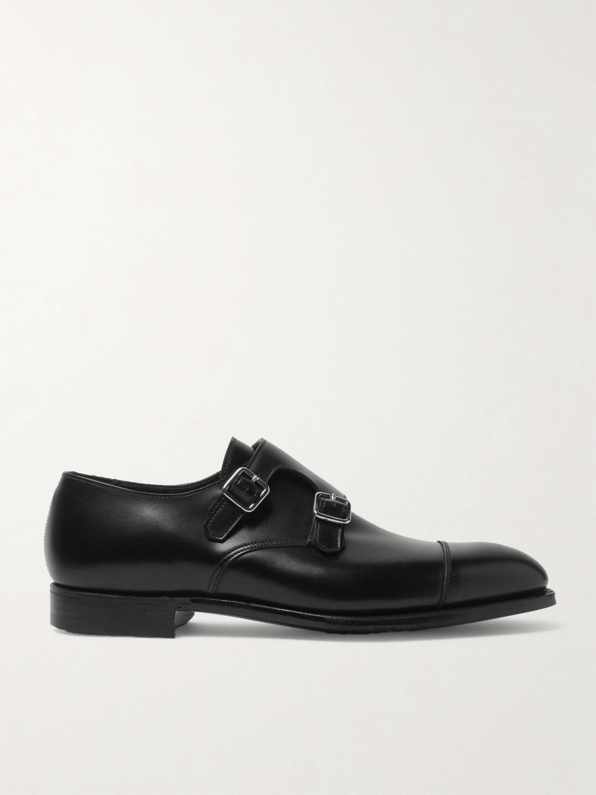 GEORGE CLEVERLEY Thomas Cap-Toe Leather Monk-Strap Shoes for Men | MR PORTER