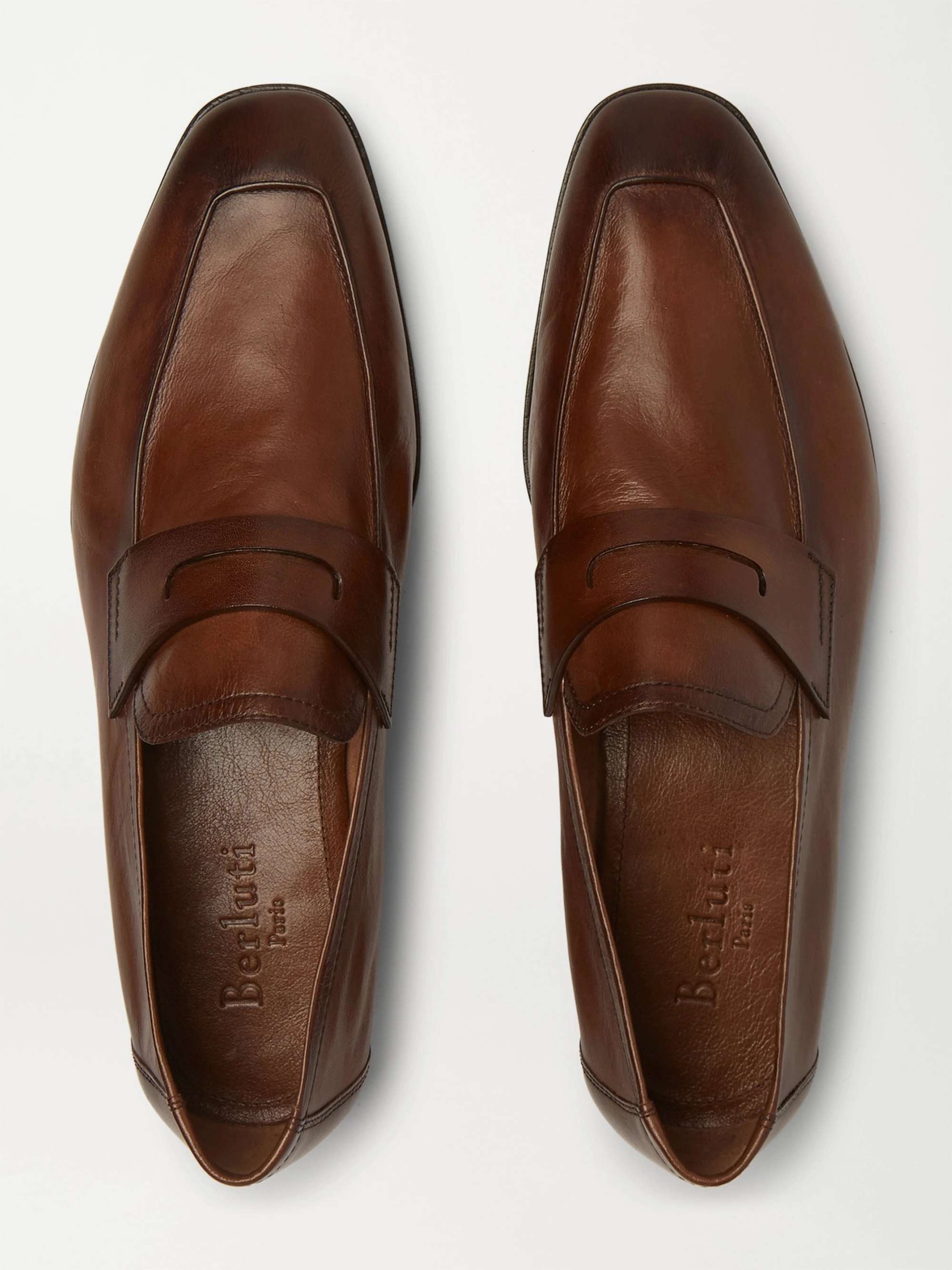 BERLUTI Lorenzo Leather Loafers for Men | MR PORTER