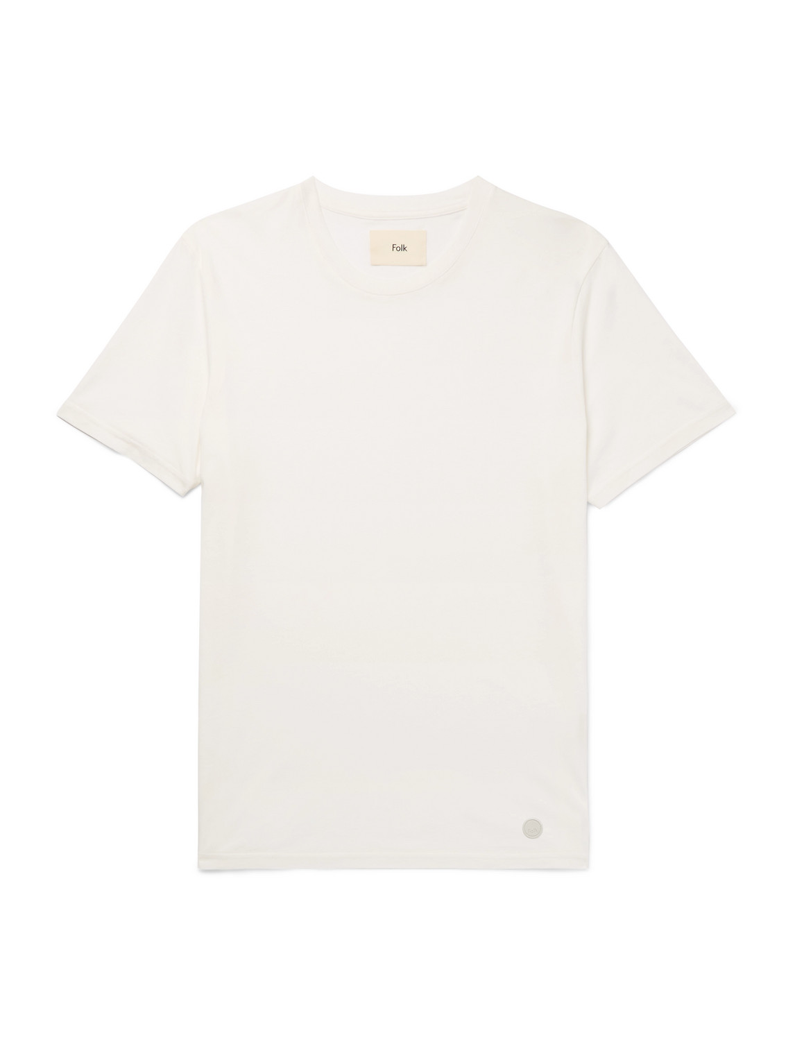 Folk Assembly Cotton-jersey T-shirt In White