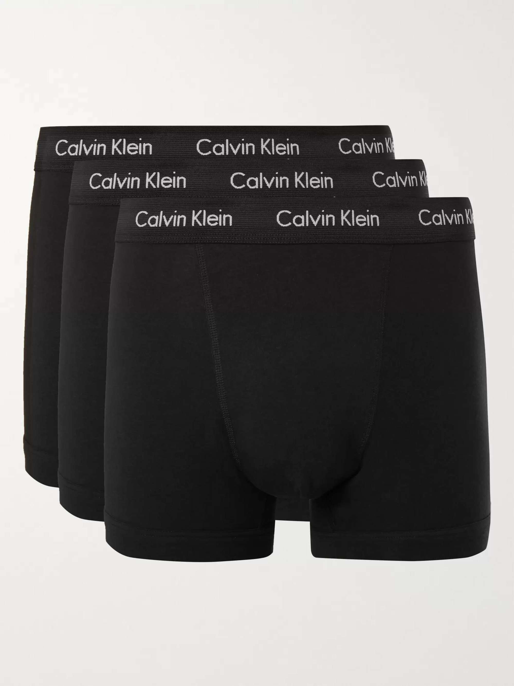 CALVIN KLEIN UNDERWEAR Three-Pack Low-Rise Stretch-Cotton Boxer Briefs for  Men | MR PORTER