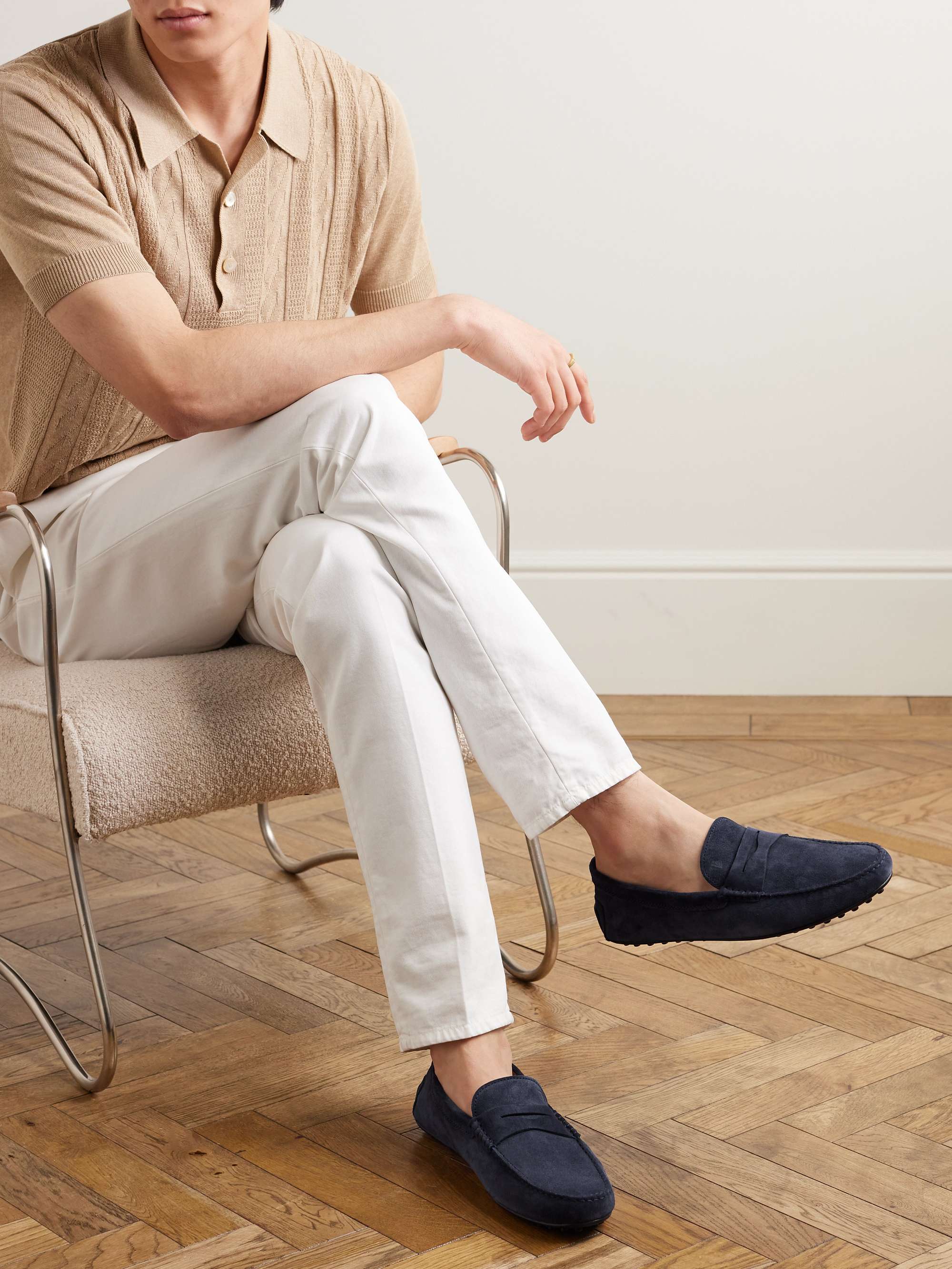 TOD'S Gommino Suede Driving Shoes for Men | MR PORTER