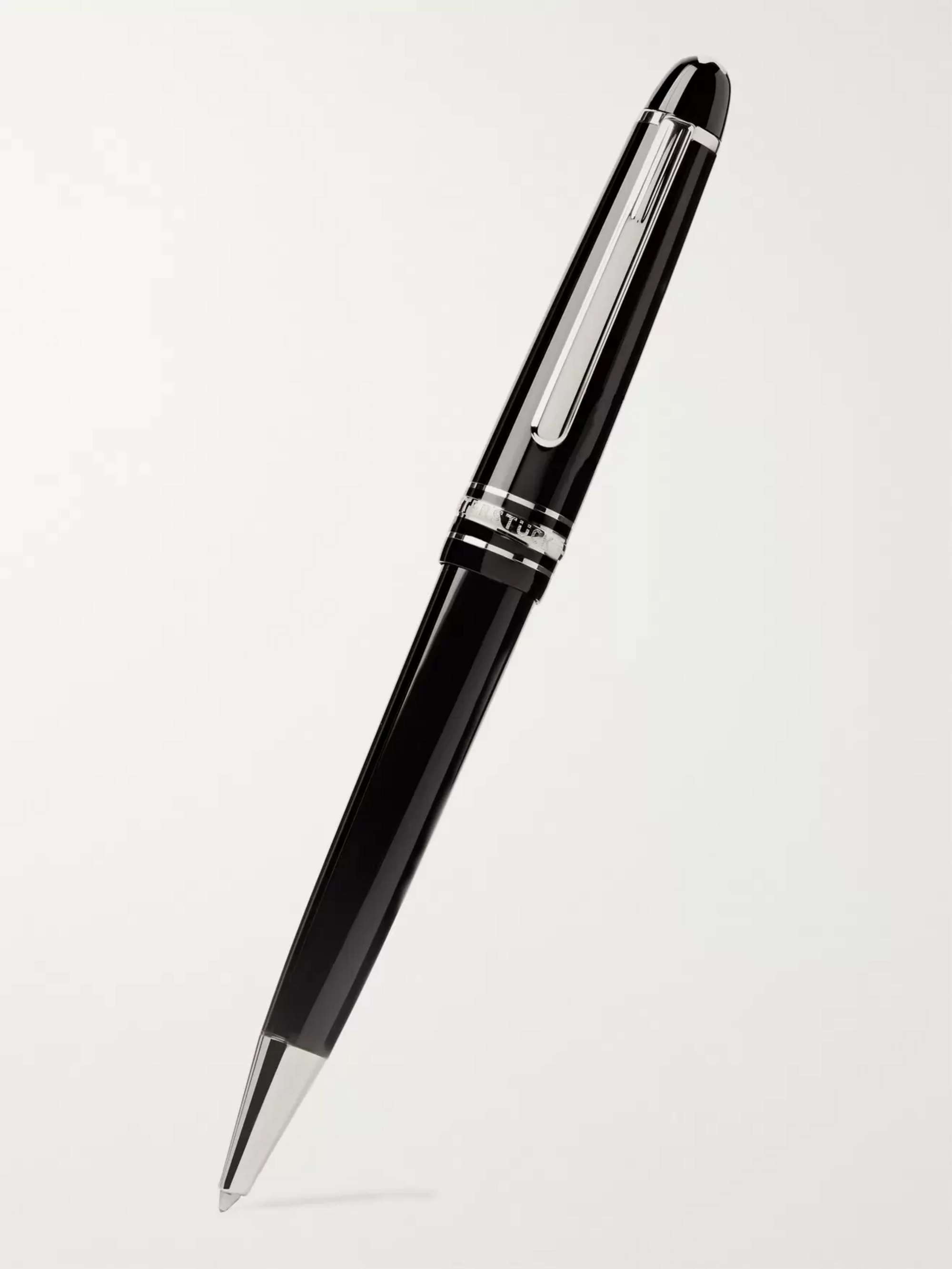 MONTBLANC Meisterstück Resin and Platinum-Plated Ballpoint Pen for Men | MR  PORTER