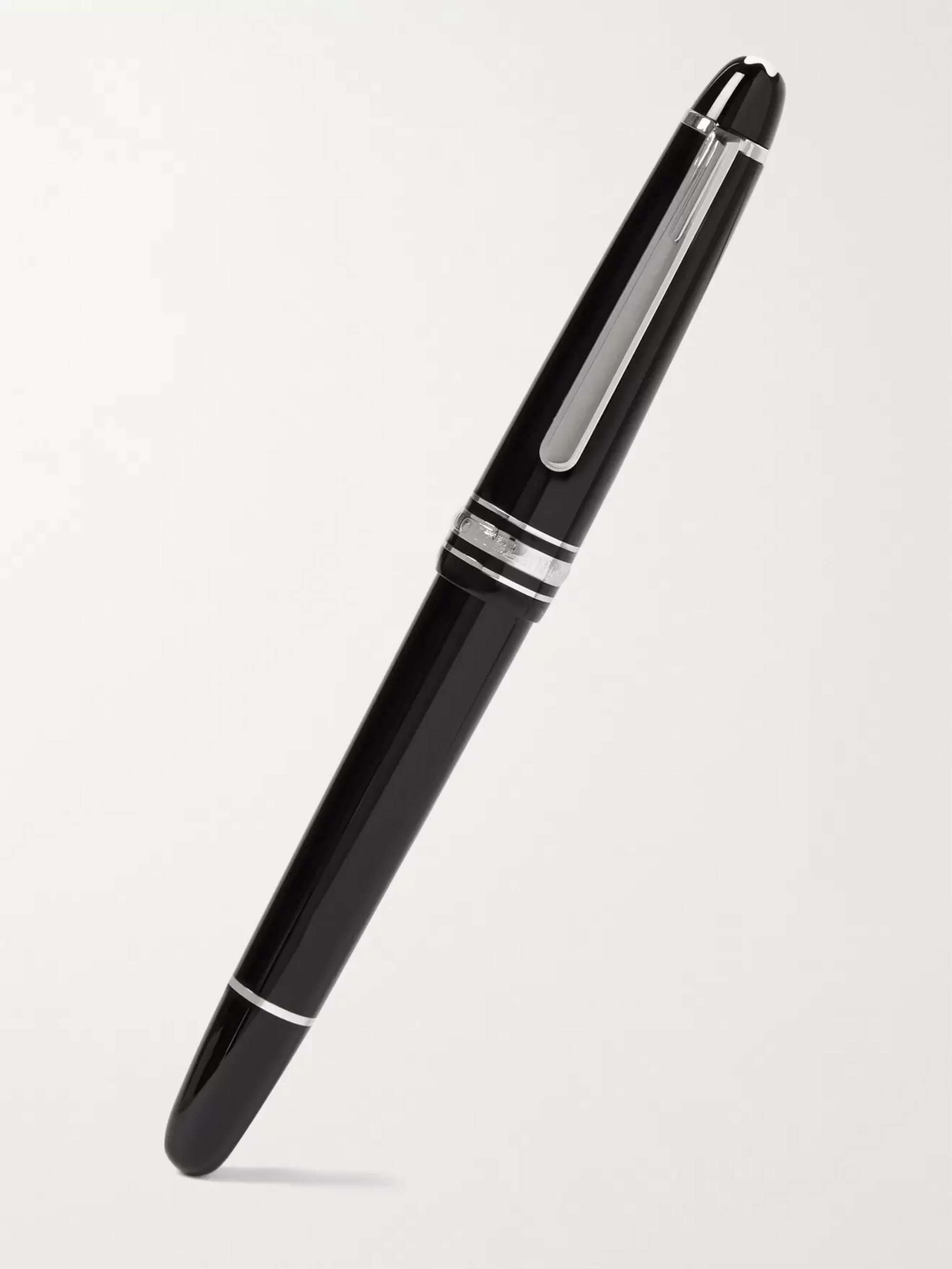 MONTBLANC Meisterstück Classique Platinum-Plated and Resin Fountain Pen |  MR PORTER