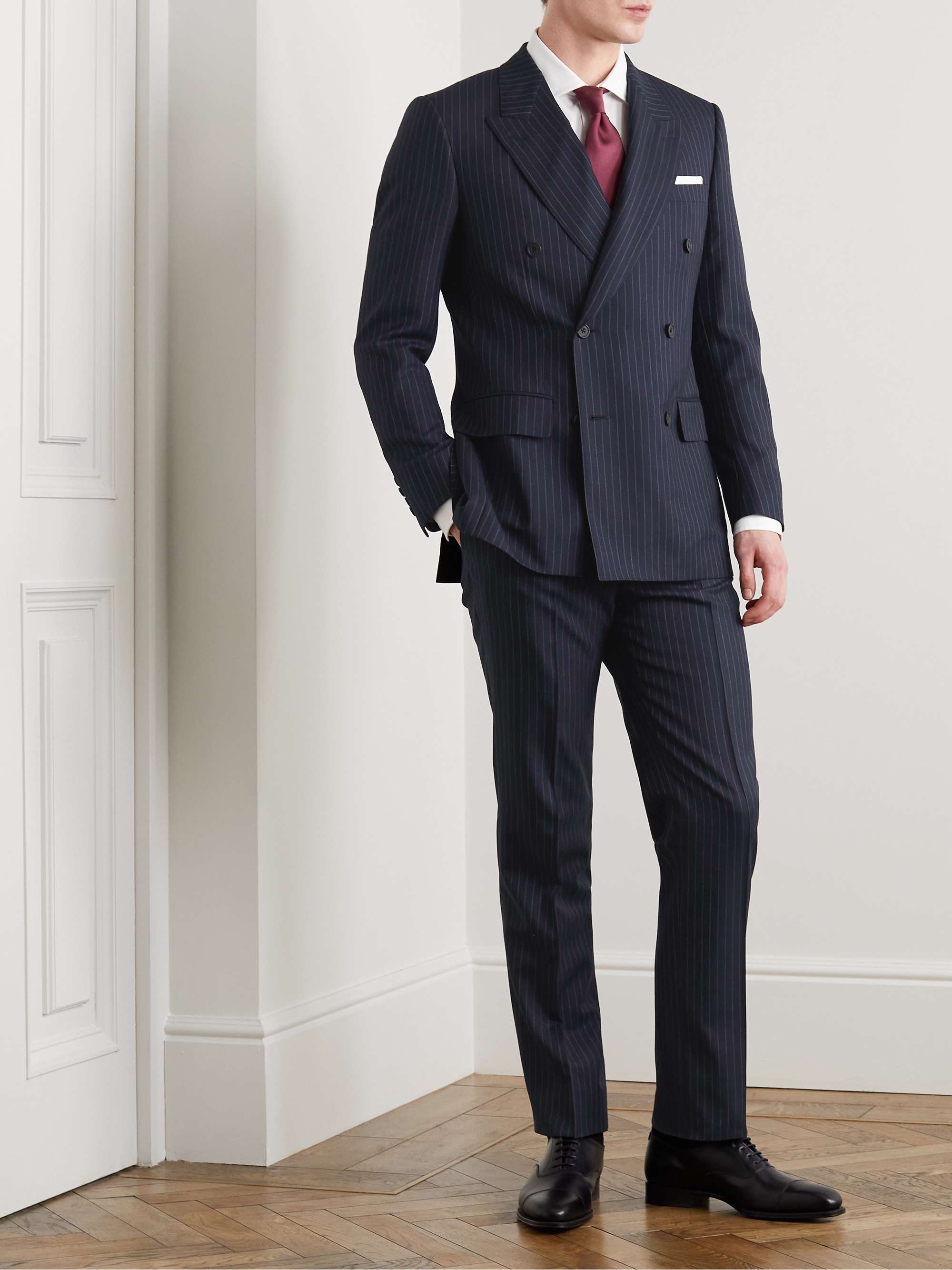 KINGSMAN Harry's Navy Super 120s Wool Suit for Men | MR PORTER