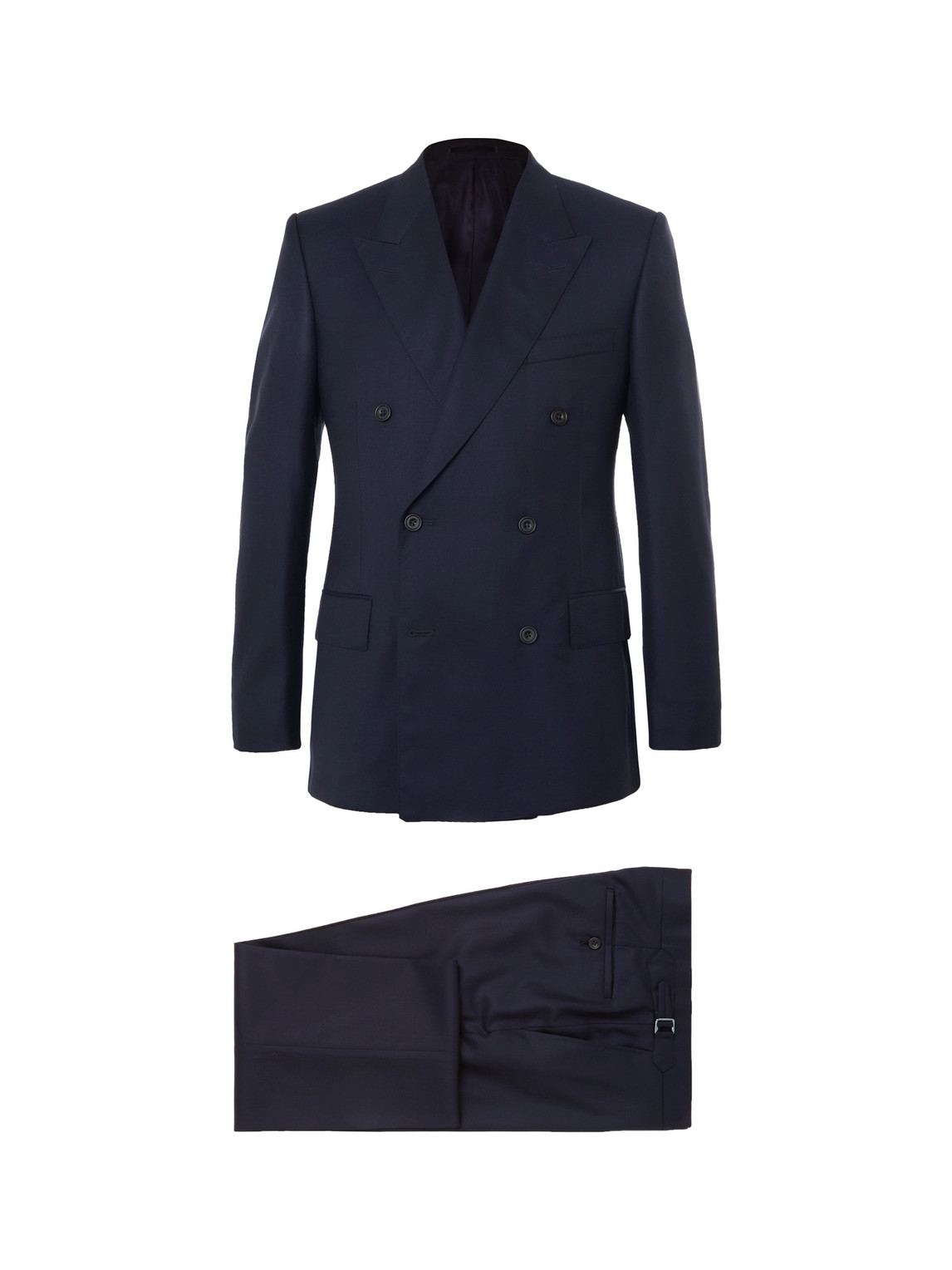 Kingsman - Harry'S Navy Super 120s Wool Suit - Men - Blue - IT 46 voor  mannen