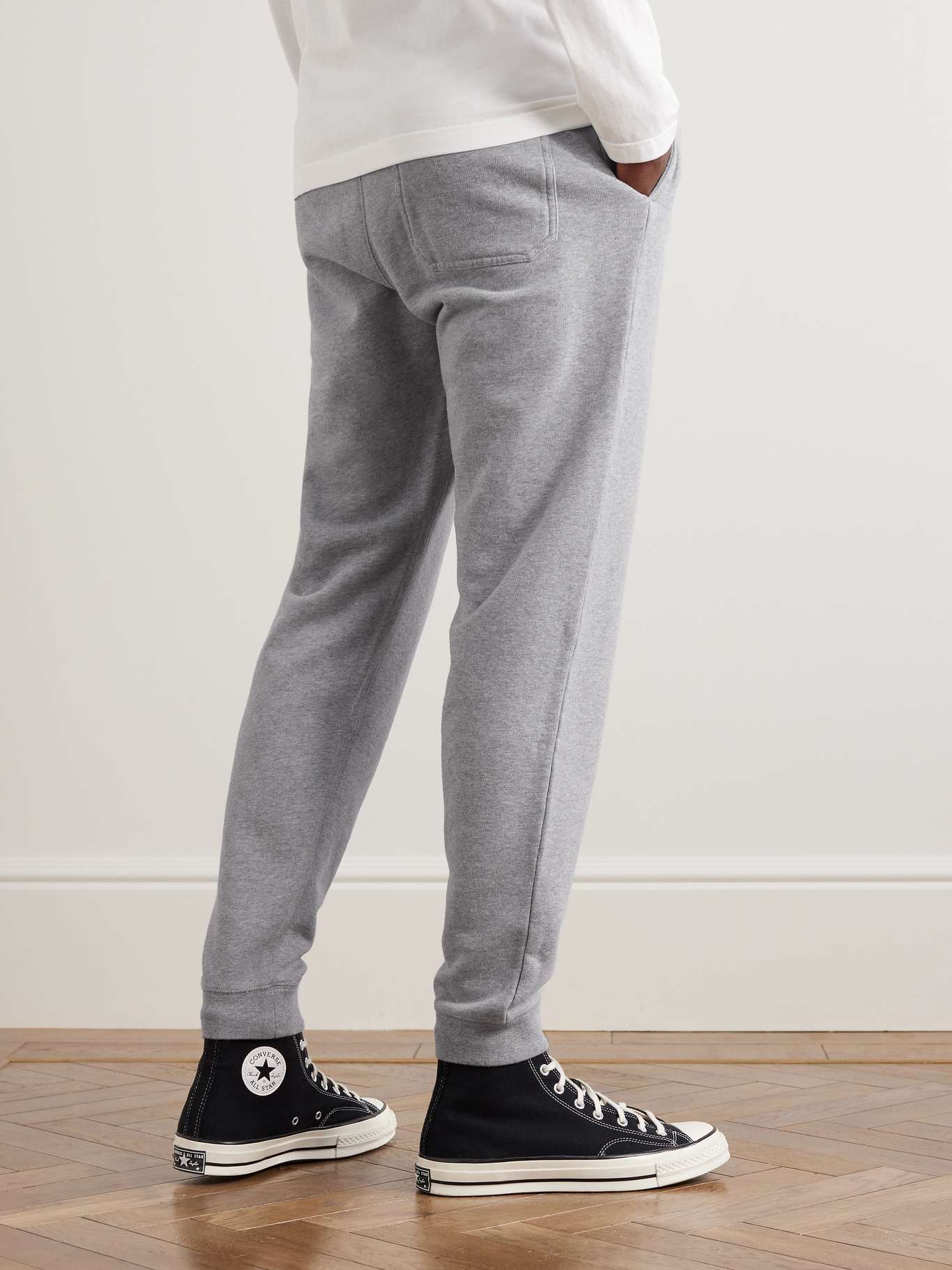 SUNSPEL Tapered Brushed Loopback Cotton-Jersey Sweatpants for Men | MR ...
