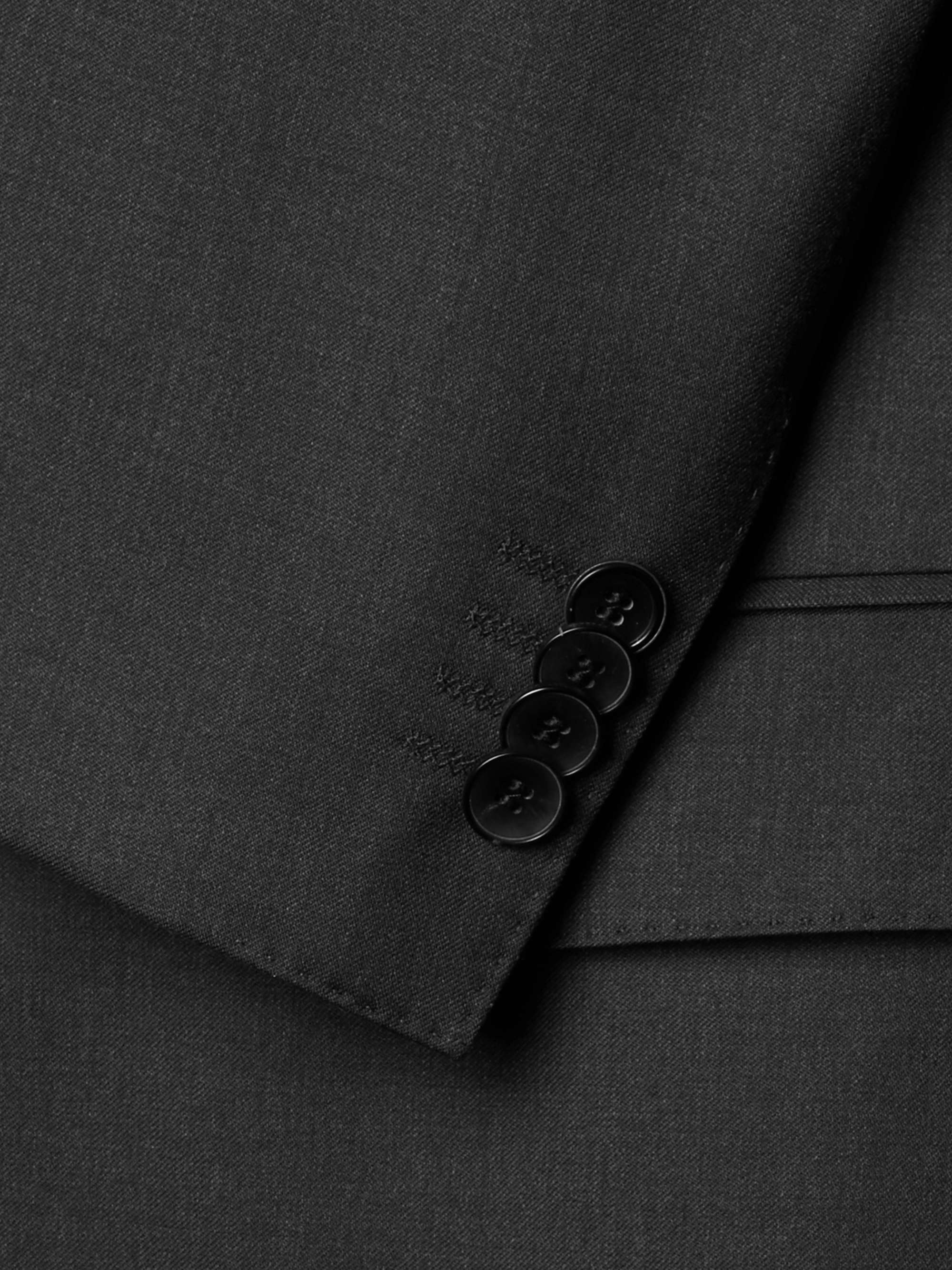 HUGO BOSS Grey Hayes Slim-Fit Super 120s Virgin Wool Suit Jacket | MR PORTER